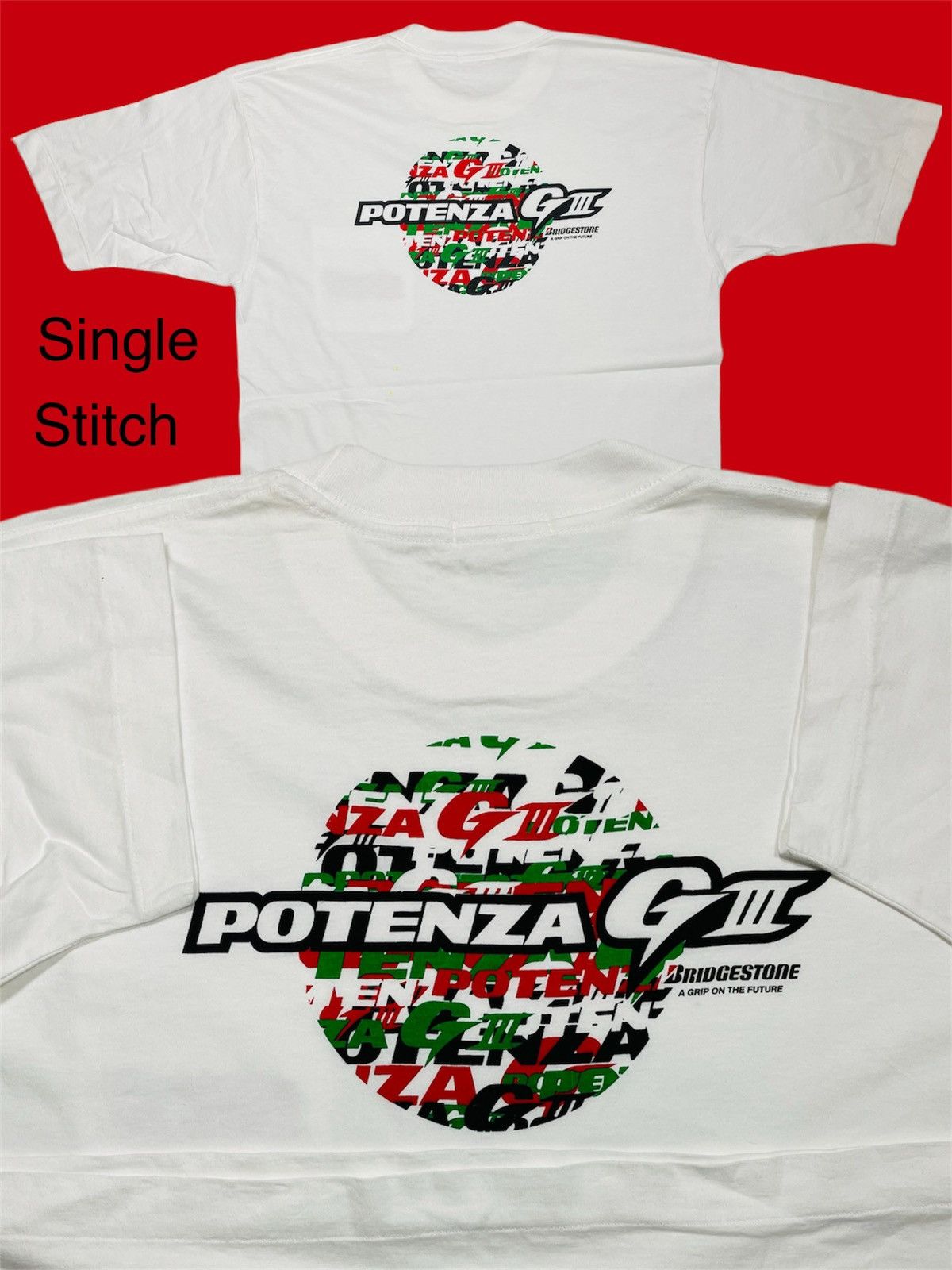 Formula 1 × Vintage Vintage 90s Formula one 1 Motorsport Potenza G3 Bridgestone Size US M / EU 48-50 / 2 - 1 Thumbnail
