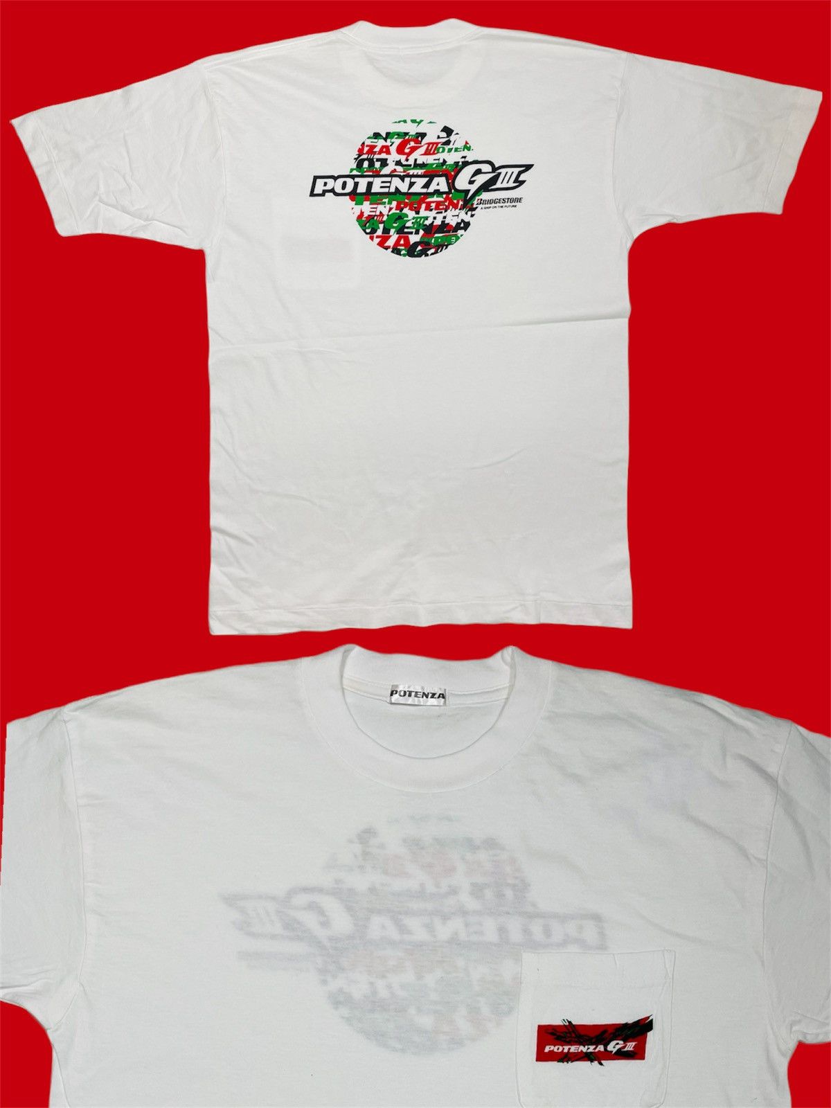Formula 1 × Vintage Vintage 90s Formula one 1 Motorsport Potenza G3 Bridgestone Size US M / EU 48-50 / 2 - 2 Thumbnail