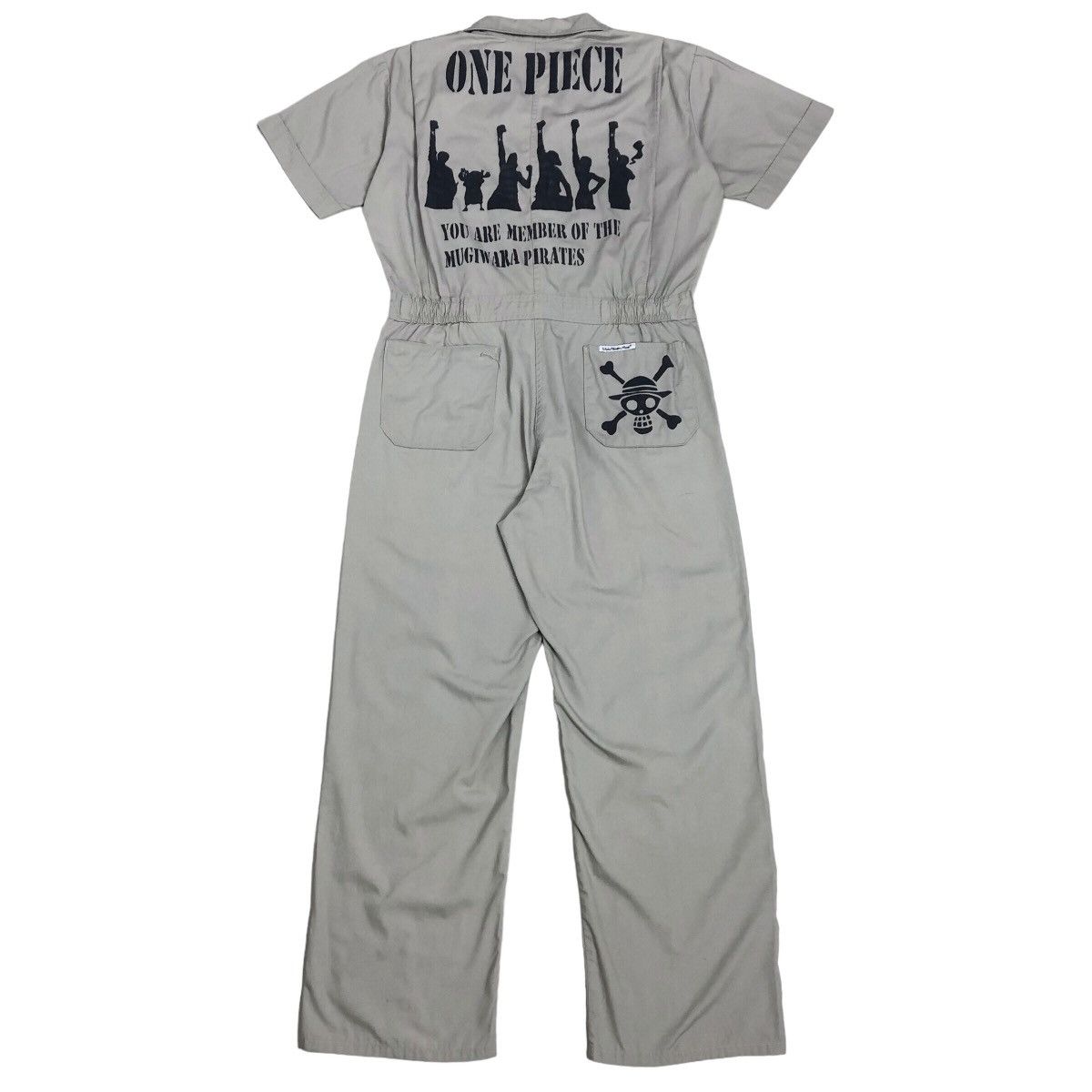 Japanese Brand One Piece Mugiwara Pirates Member Short Sleeve Coverall Size US 36 / EU 52 - 1 Thumbnail