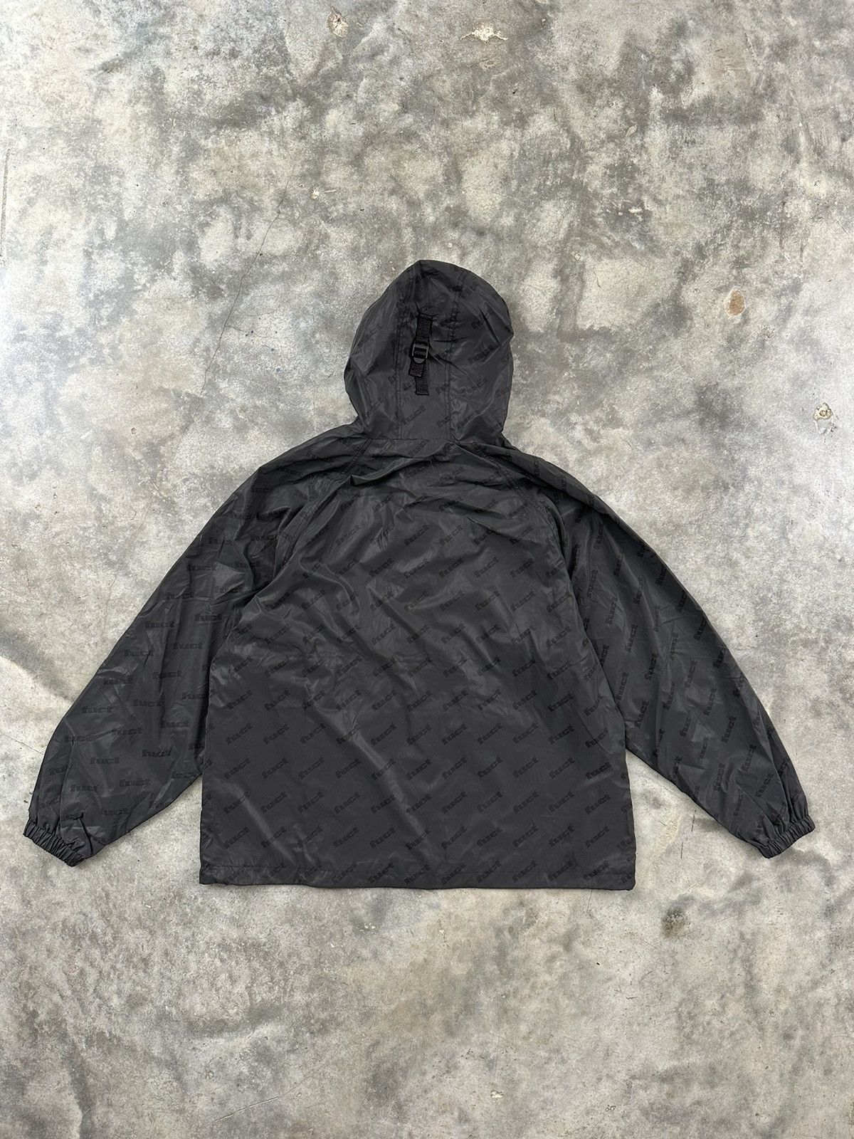 FUCT Fuct Heavy 3M All Over Logo Rain Jacket Sz. Large Grey Size US L / EU 52-54 / 3 - 5 Thumbnail