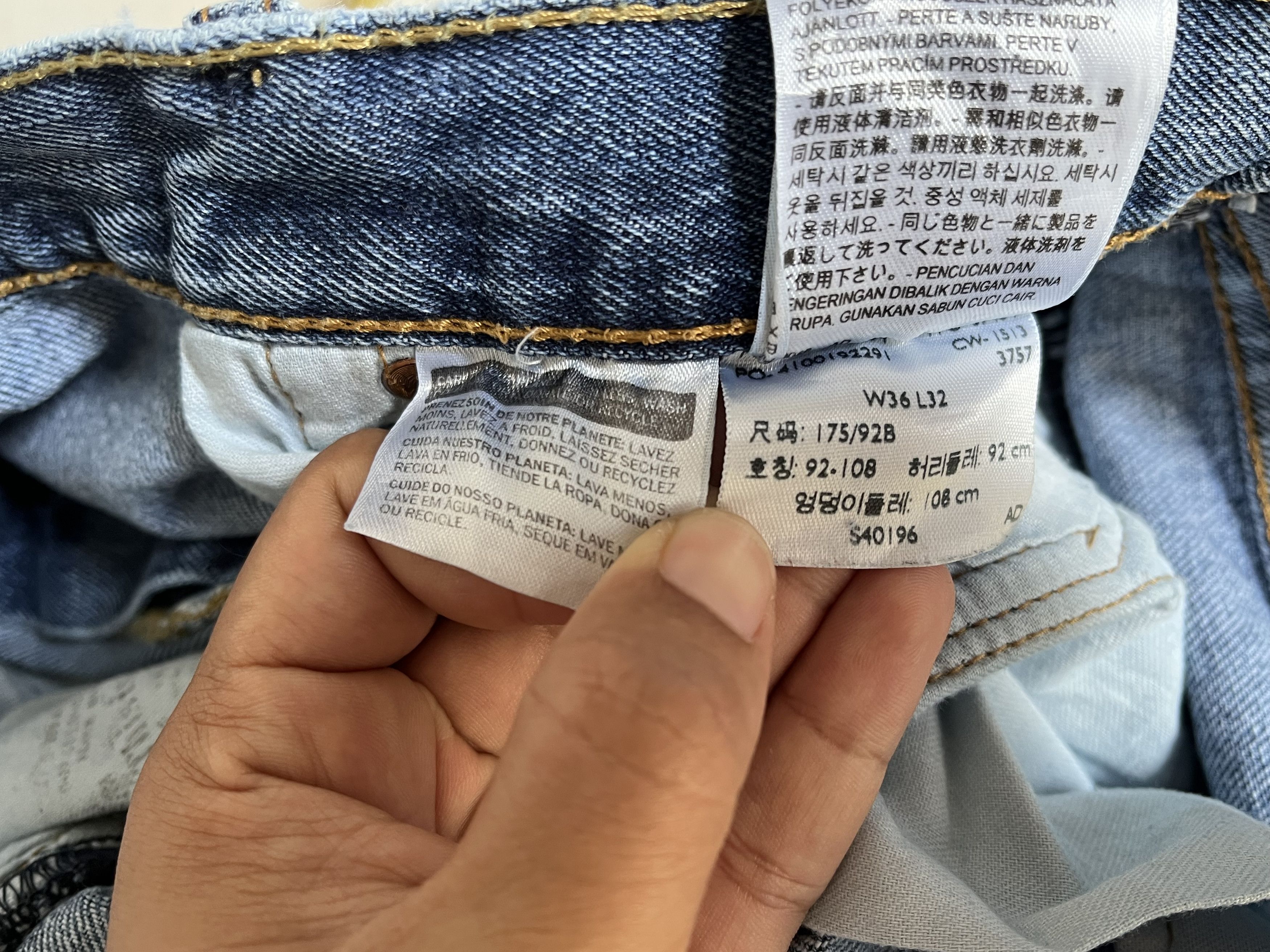 Levi's × Vintage Vintage Levis 501 Jean L125 Size US 36 / EU 52 - 11 Thumbnail