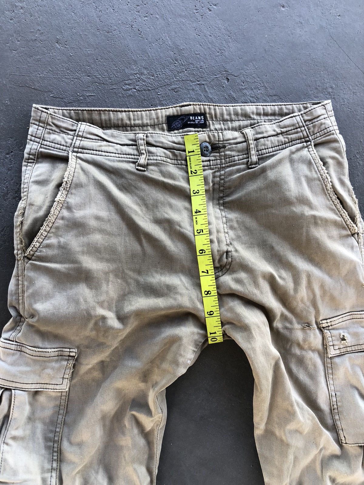 Beams Plus × Japanese Brand DISTRESSED BEAMS CARGO/MILITARY PANTS Size US 30 / EU 46 - 4 Thumbnail