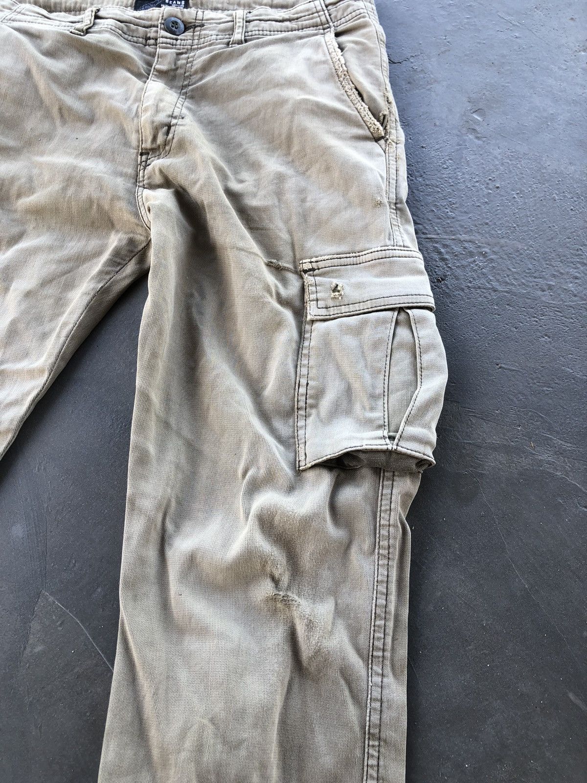 Beams Plus × Japanese Brand DISTRESSED BEAMS CARGO/MILITARY PANTS Size US 30 / EU 46 - 11 Thumbnail