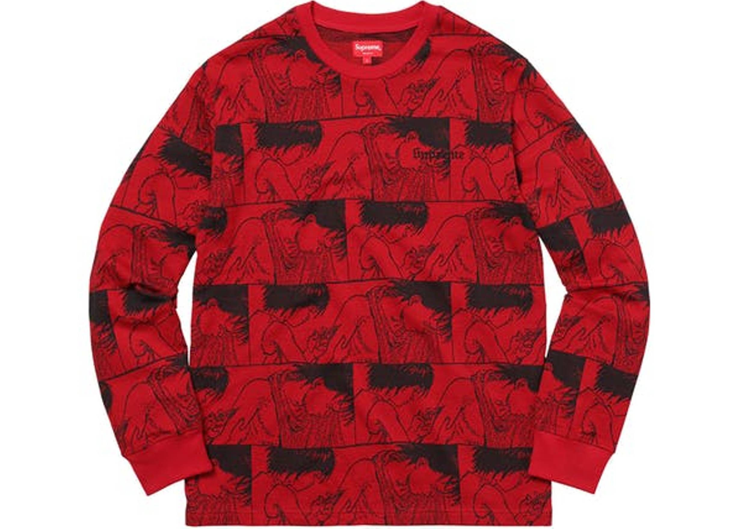 Supreme Supreme AKIRA Syringe Jacquard L/S Top XL red | Grailed 