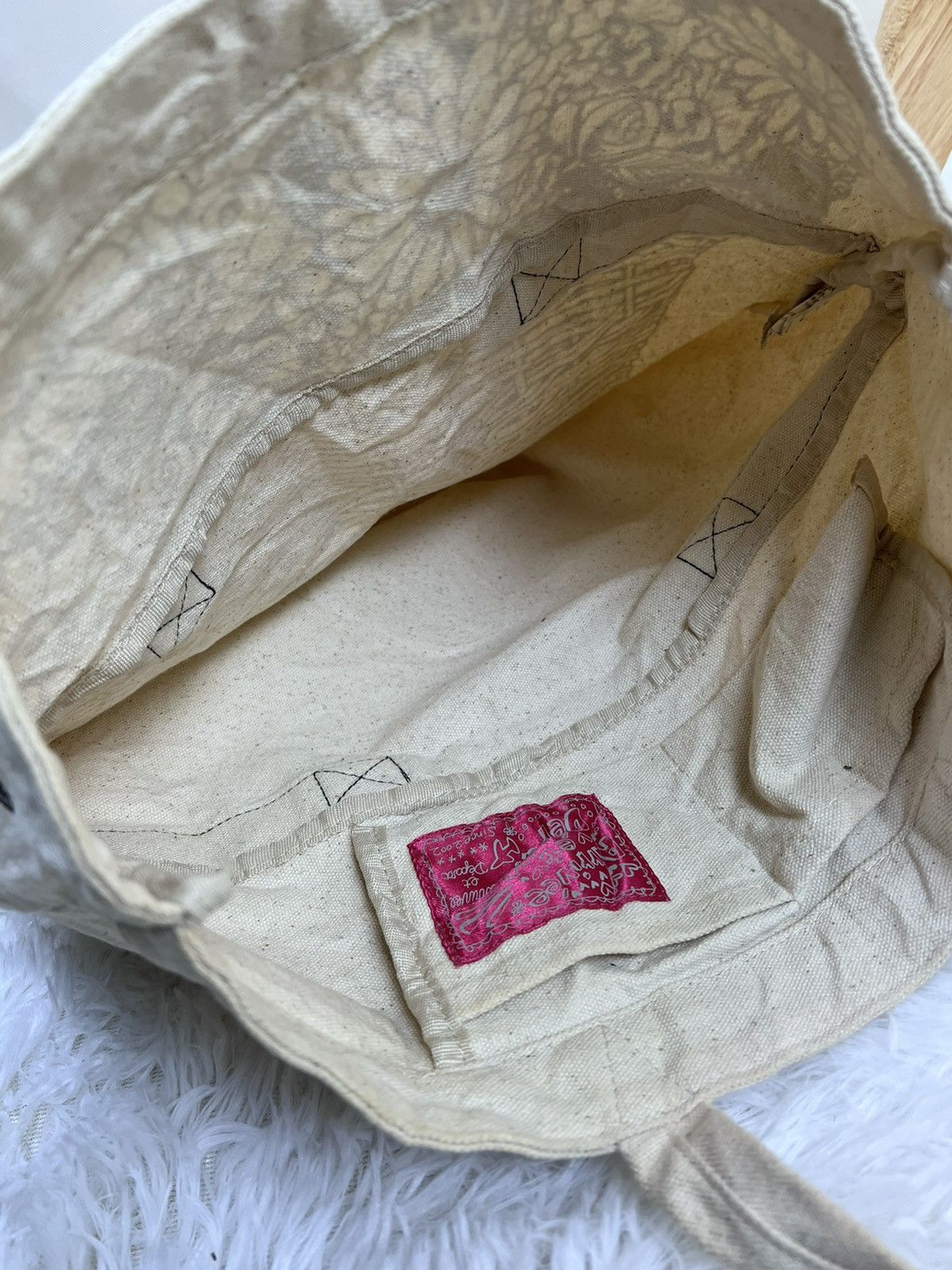 Art Comes First Vintage Art Arrive At Depart Canvas Totebag Size ONE SIZE - 4 Thumbnail