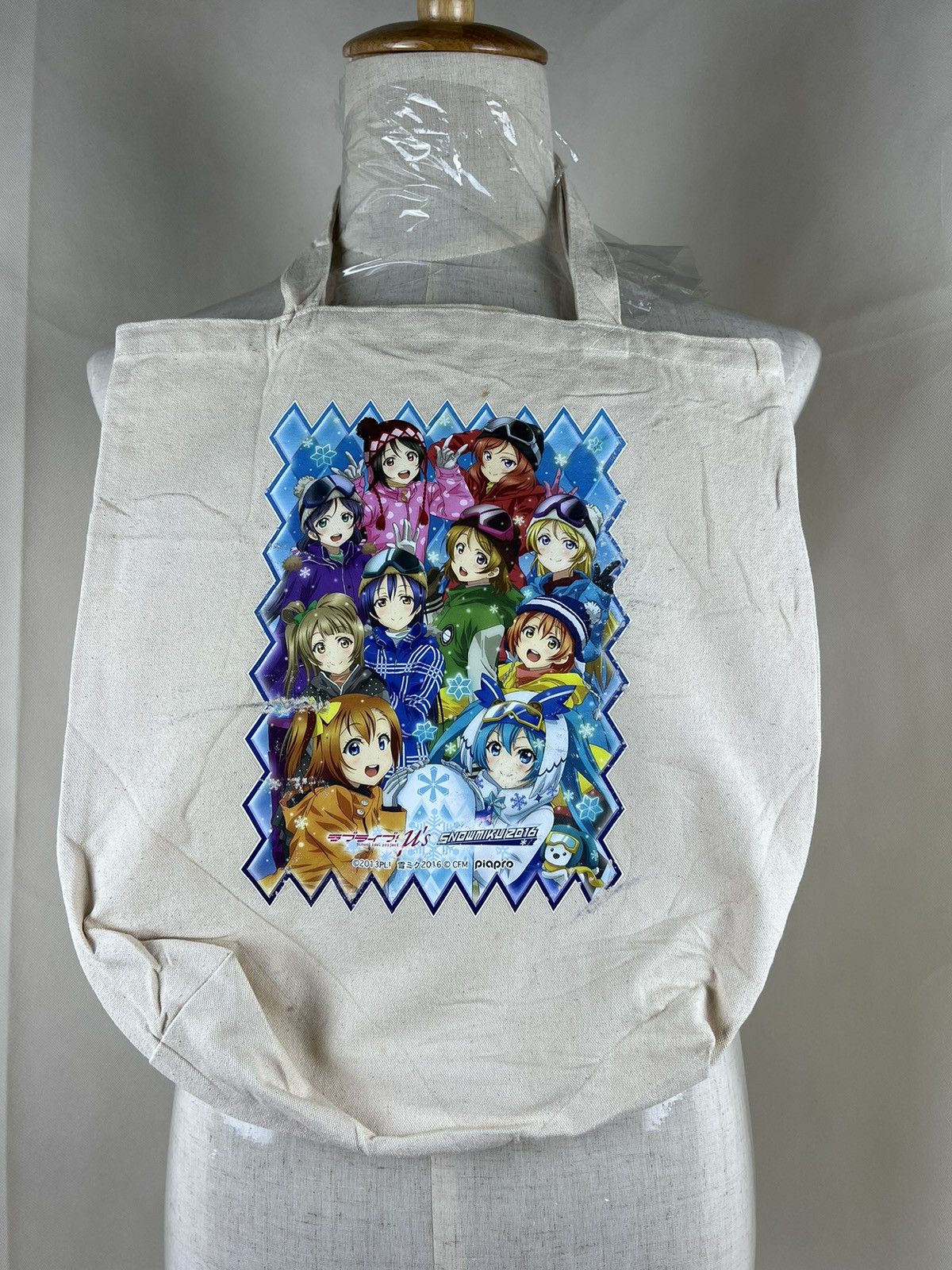 Anime Snowmiku School Idol Project Canvas Tote Bag Size ONE SIZE - 1 Thumbnail