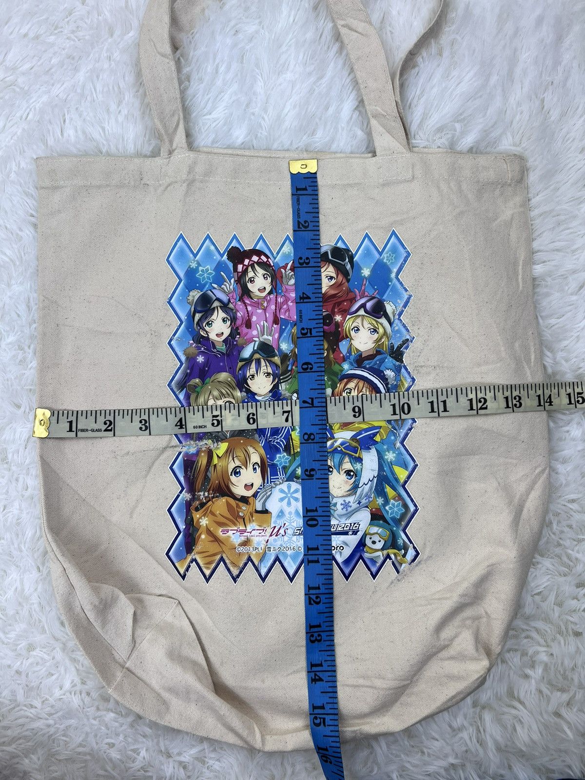 Anime Snowmiku School Idol Project Canvas Tote Bag Size ONE SIZE - 6 Thumbnail