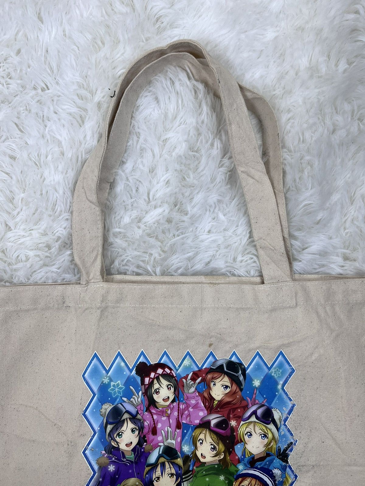Anime Snowmiku School Idol Project Canvas Tote Bag Size ONE SIZE - 3 Thumbnail