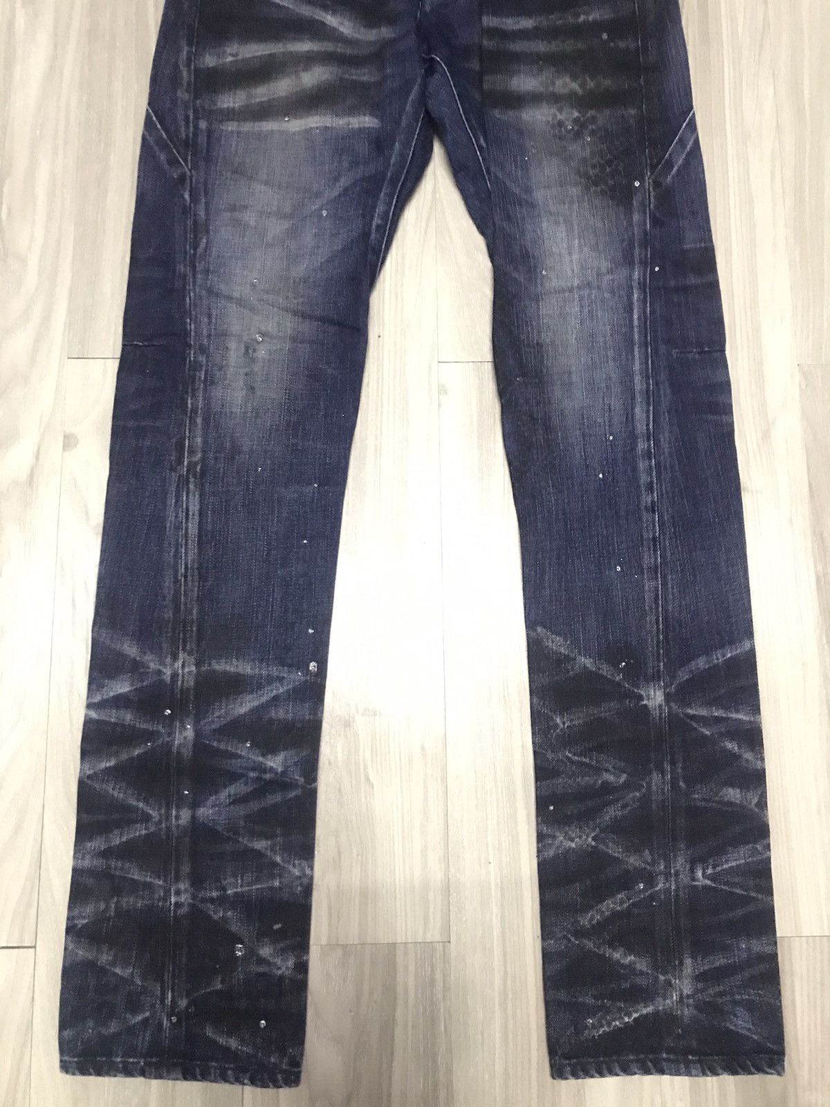 If Six Was Nine Johny Wolf - Straight Fit Stone Wash Jeans Nice Honeycombs Size US 31 - 5 Thumbnail
