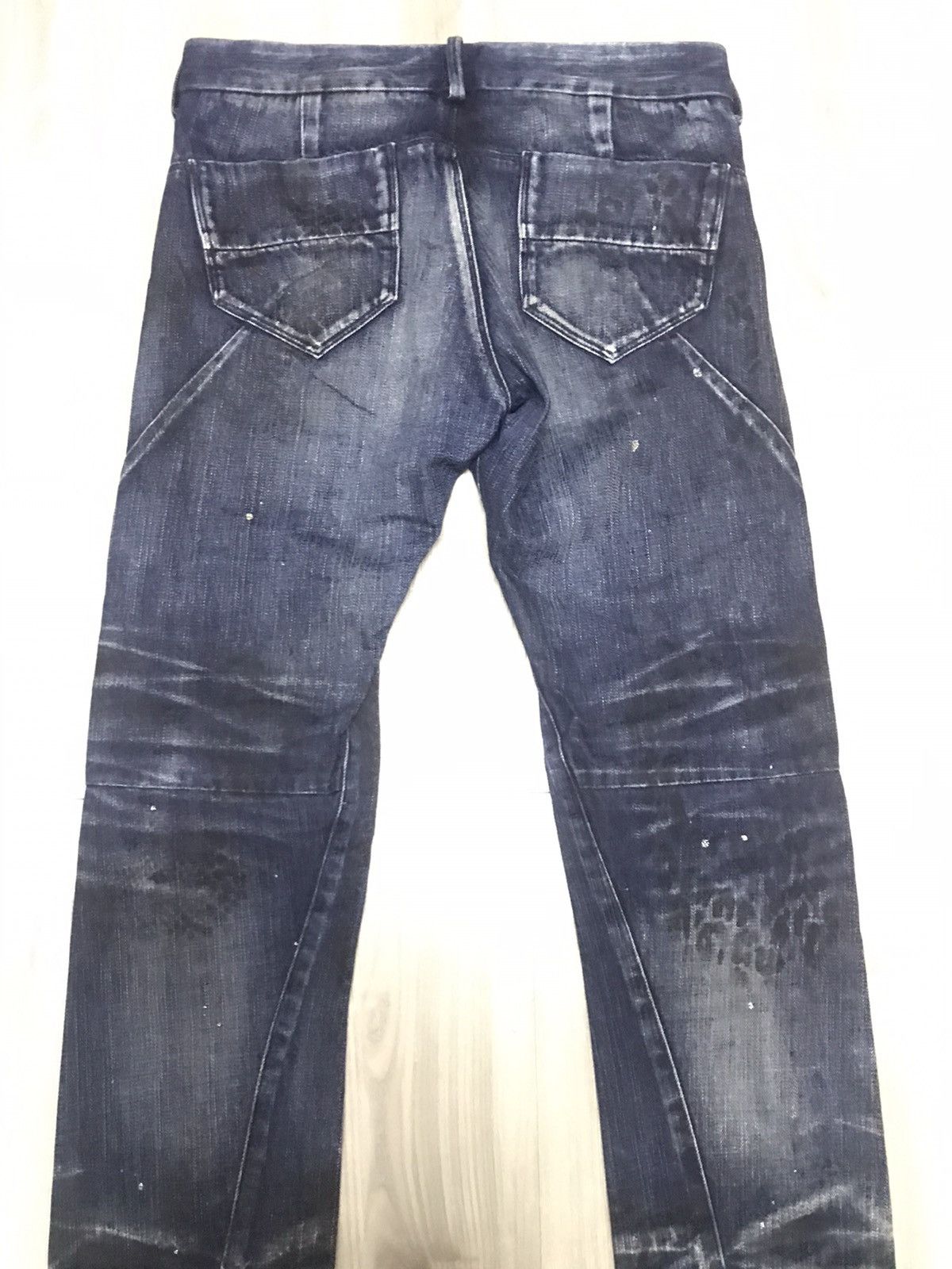 If Six Was Nine Johny Wolf - Straight Fit Stone Wash Jeans Nice Honeycombs Size US 31 - 9 Thumbnail