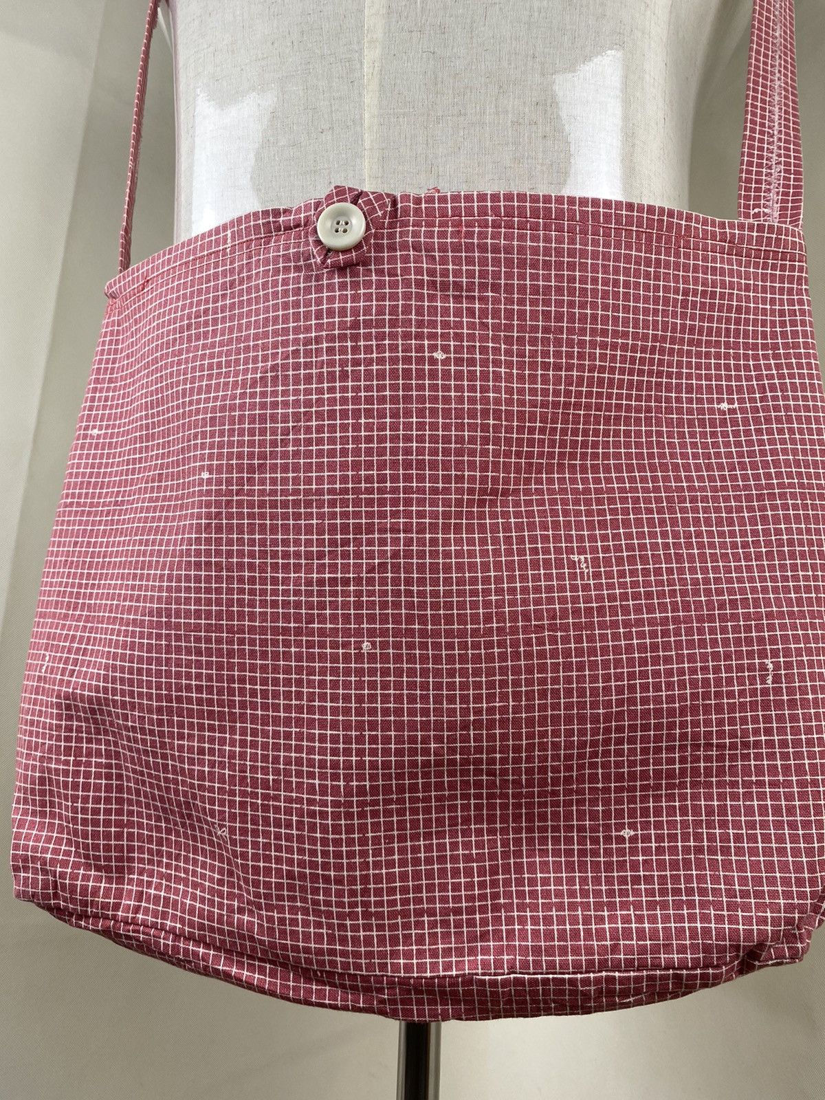 Japanese Brand Checkerboard Pink Sling / Tote Bag Size ONE SIZE - 2 Thumbnail