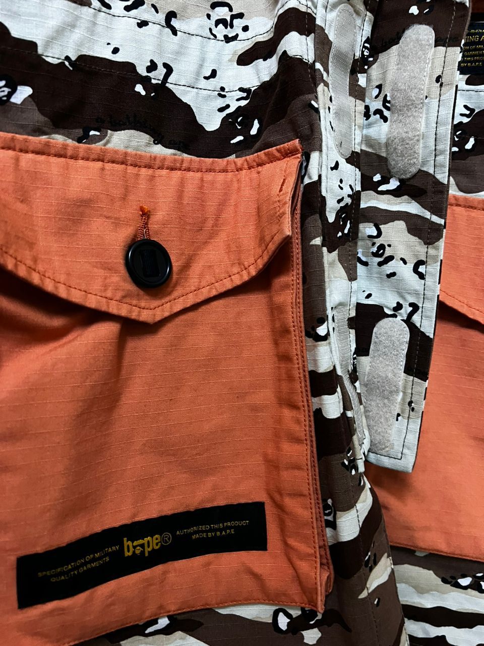 SS21 Bape Desert Camo Military Jacket Loose Fit