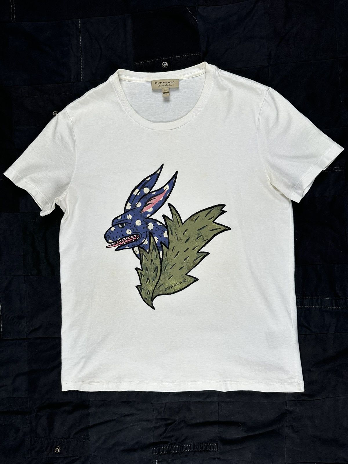 Burberry Rabbit Embroidered Tee Size US L / EU 52-54 / 3 - 1 Thumbnail