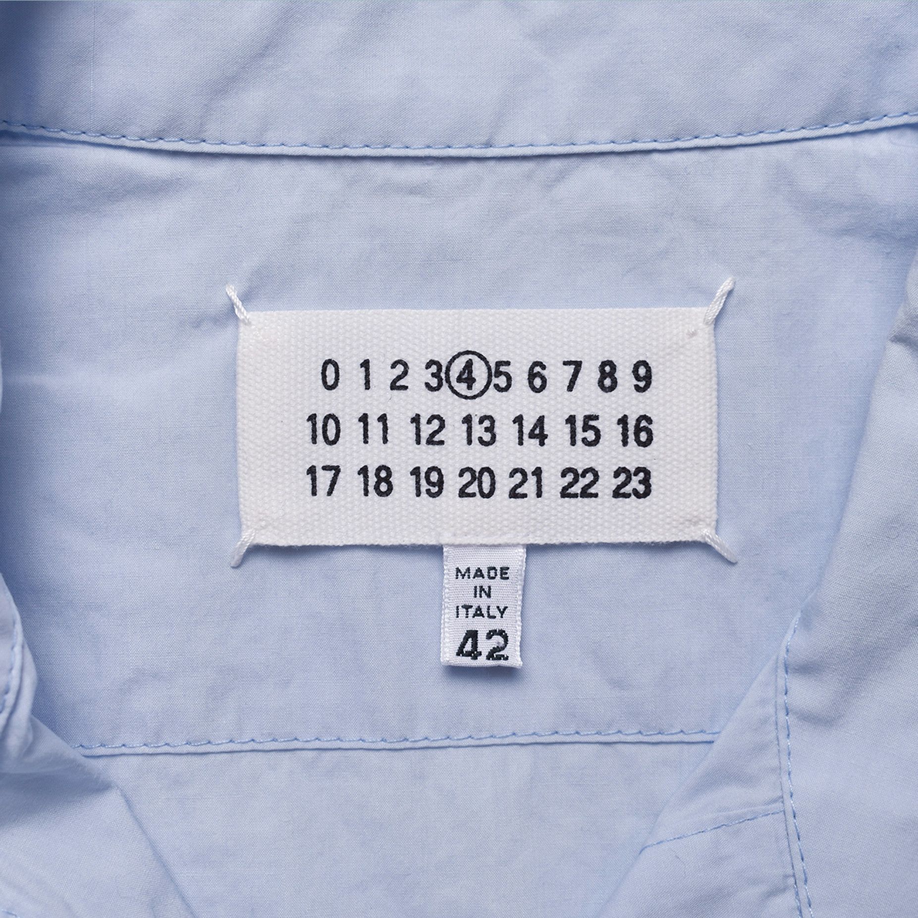 Maison Margiela MAISON MARGIELA Light Blue Shirt Open Made in Italy Size M / US 6-8 / IT 42-44 - 2 Thumbnail