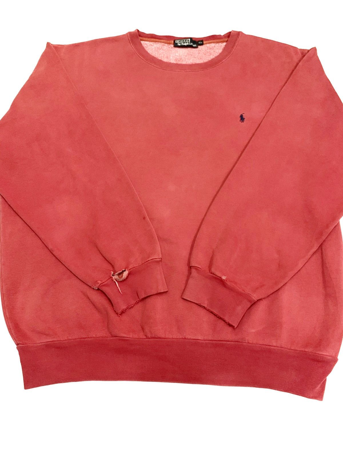 Polo Ralph Lauren × Ralph Lauren × Vintage Ralph Lauren Distress Sweatshirt Size US XXL / EU 58 / 5 - 2 Thumbnail