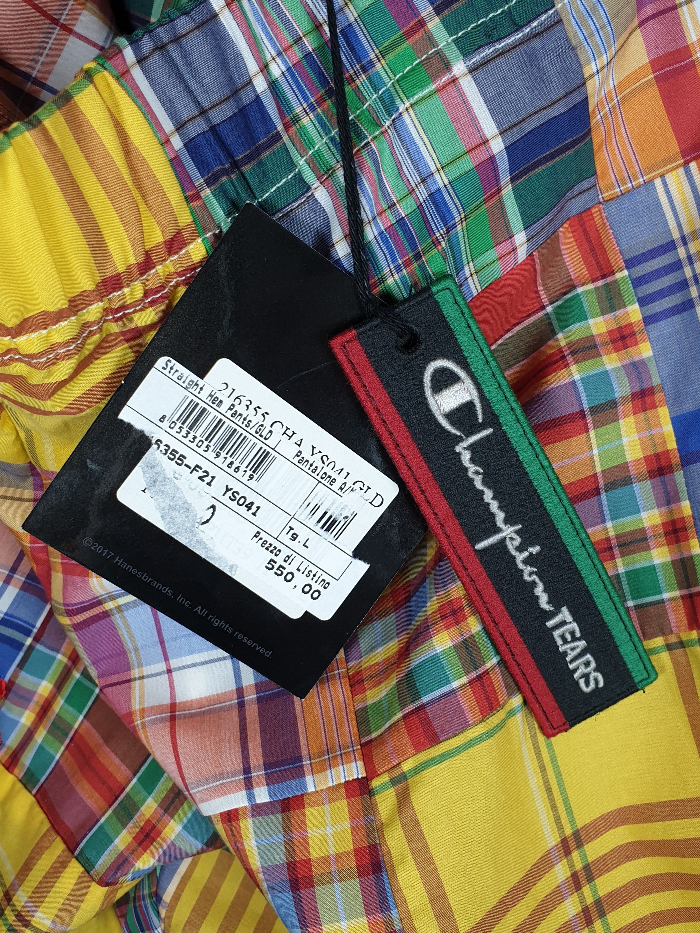Champion × DENIM TEARS Multicolor Champion Edition Patchwork Lounge Pants Size US 34 / EU 50 - 6 Thumbnail