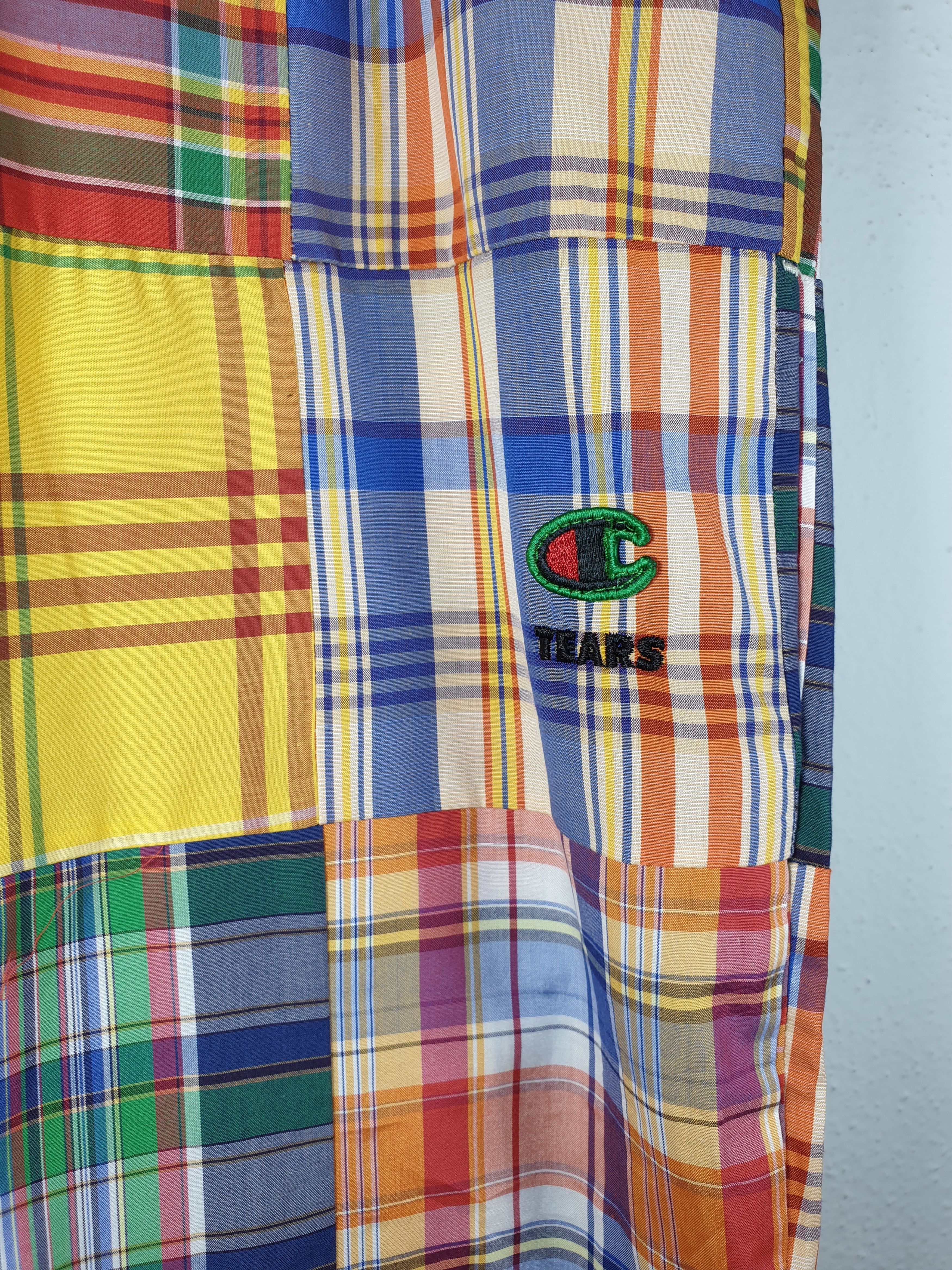 Champion × DENIM TEARS Multicolor Champion Edition Patchwork Lounge Pants Size US 34 / EU 50 - 3 Thumbnail