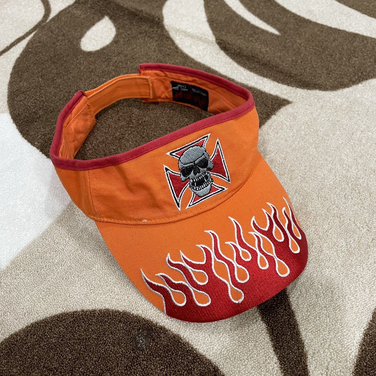 Other vintage hat sun visor chopper flames Size ONE SIZE - 1 Thumbnail