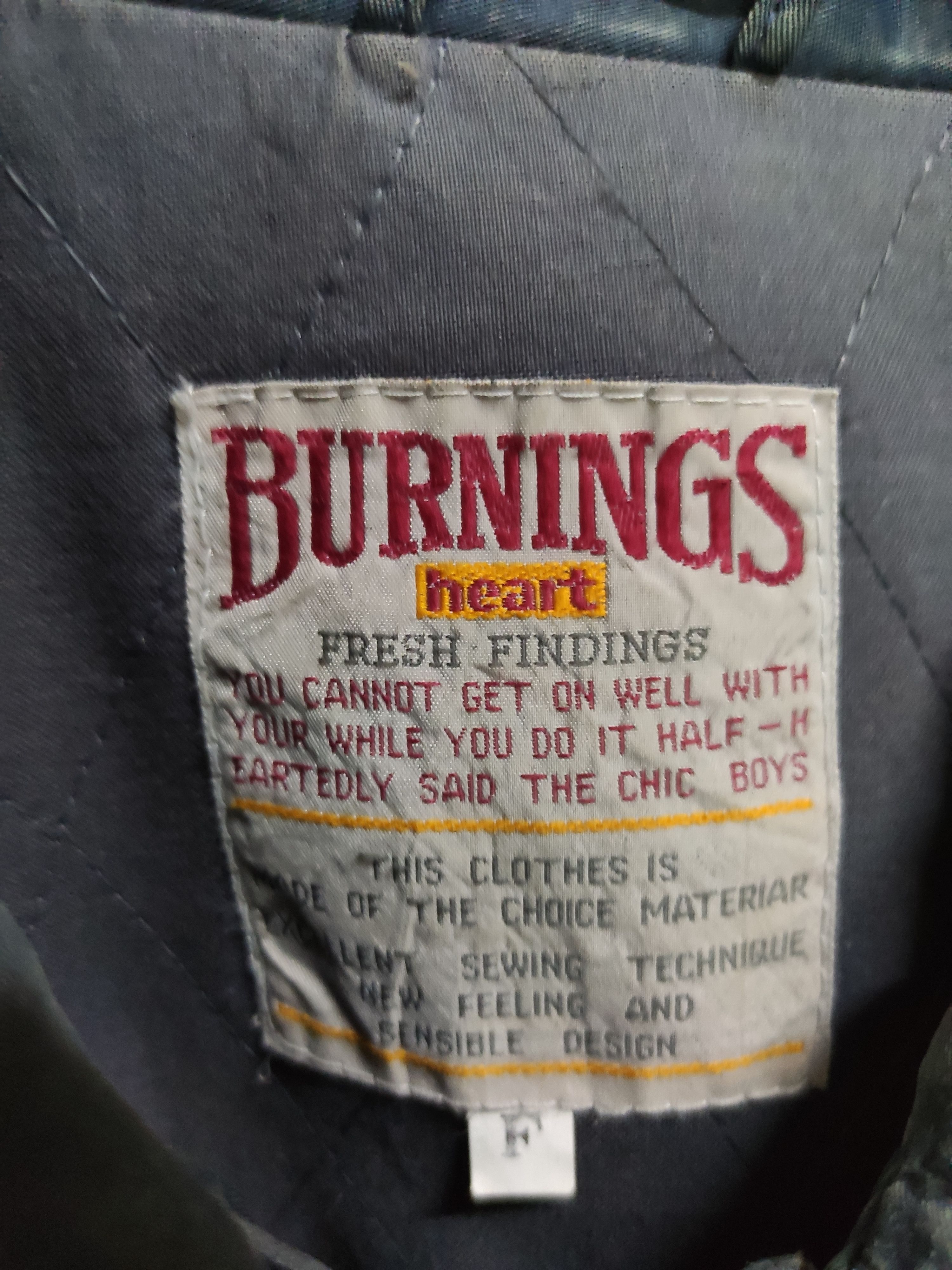 Vintage Burning Heart Button jacket coach jacket Size US L / EU 52-54 / 3 - 4 Thumbnail