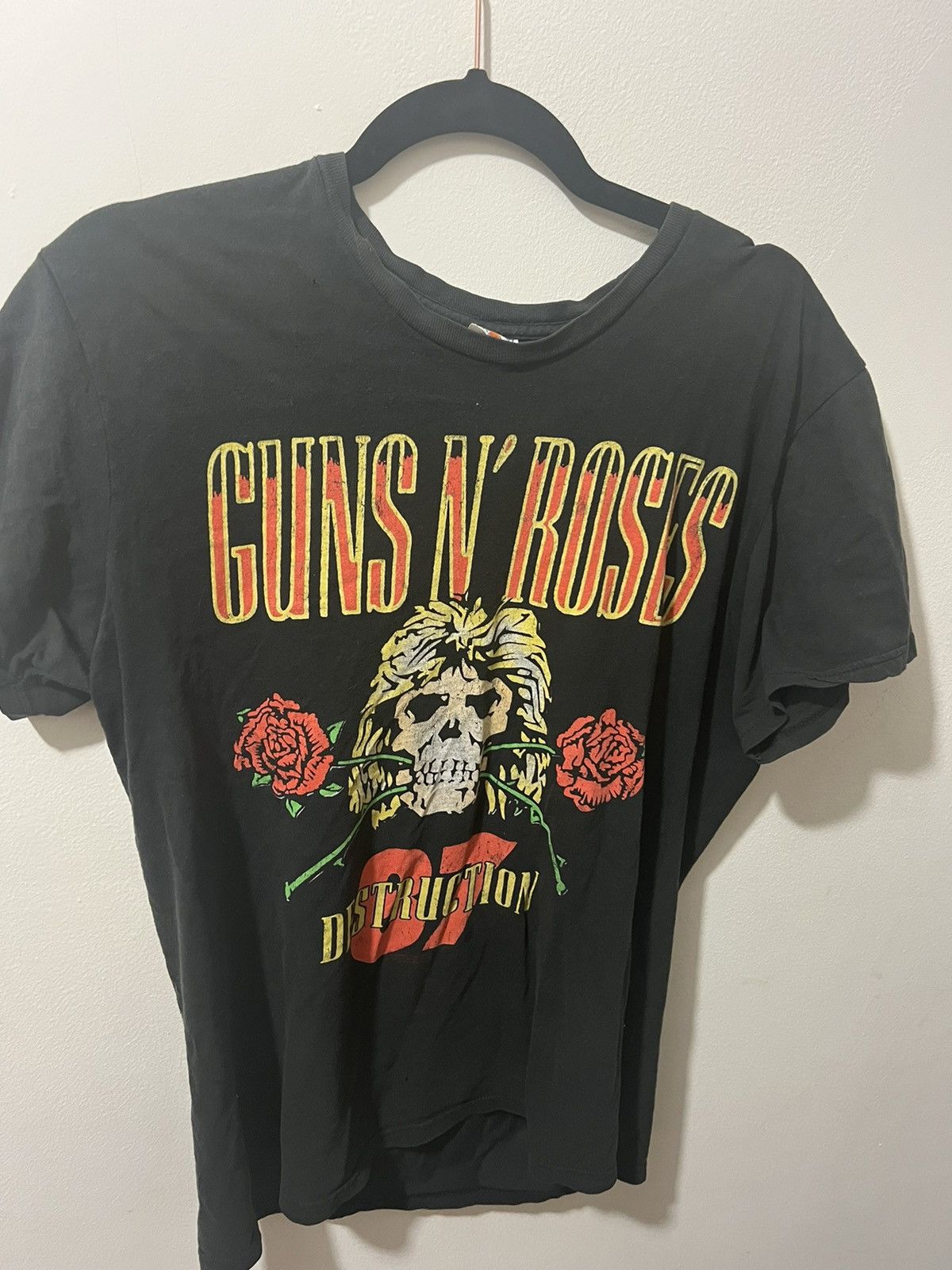 Guns & Roses black Destruction 87 tee shirt medium
