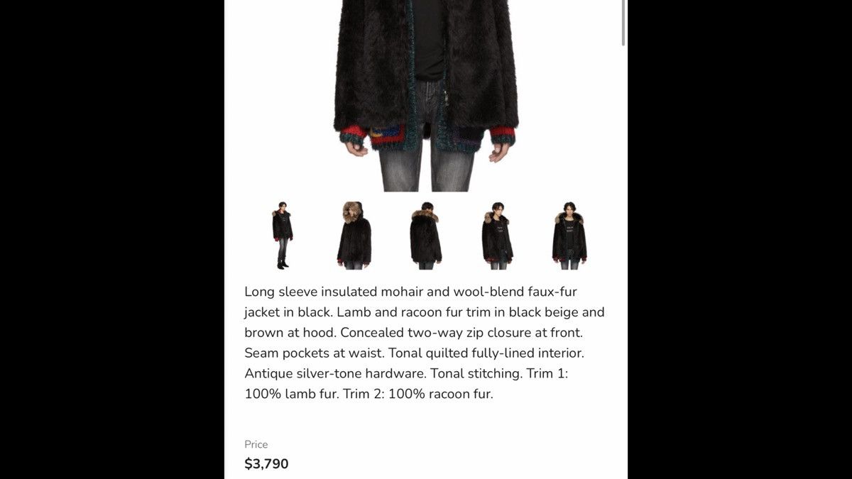 Saint Laurent Paris Saint Laurent faux fur coat. 52/L. $3790 Size US L / EU 52-54 / 3 - 2 Thumbnail