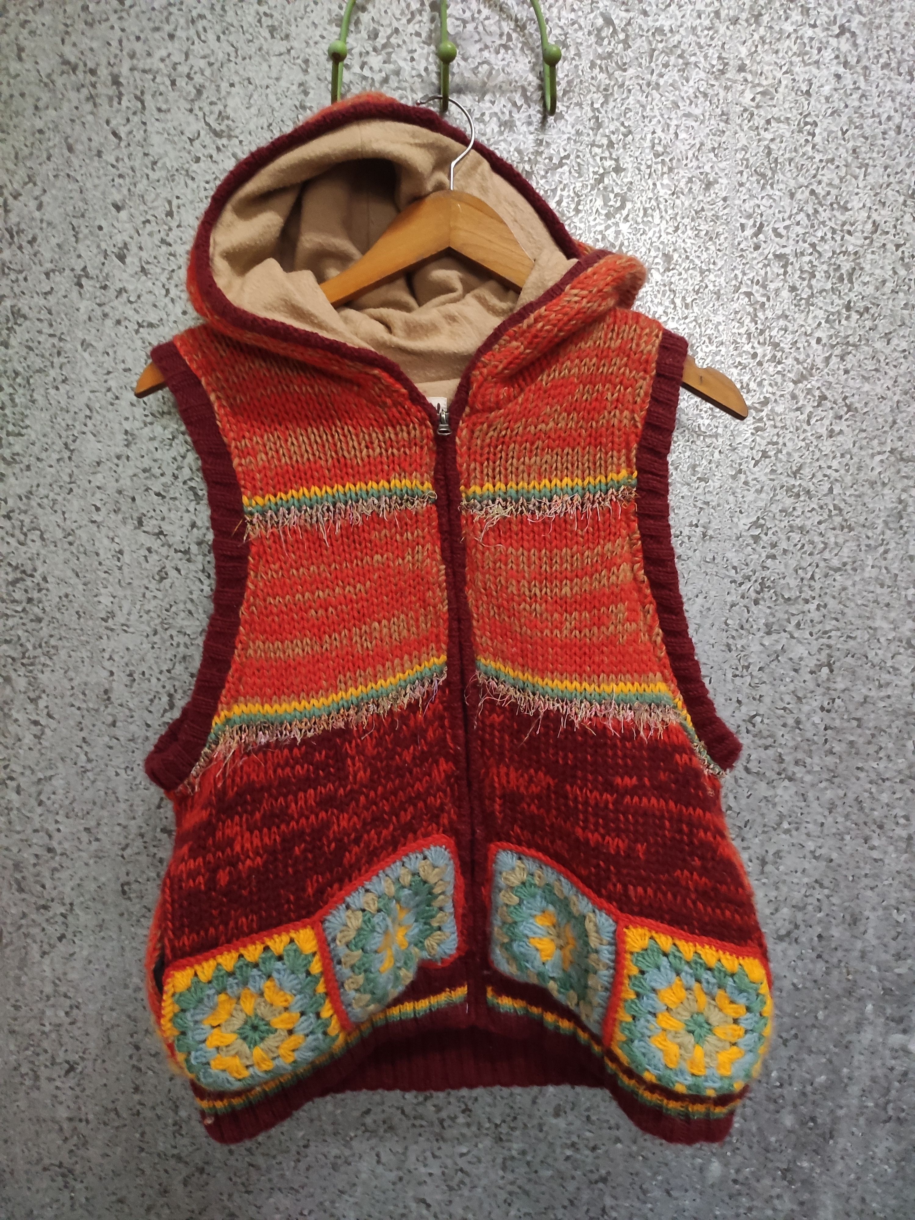 Nanamica Titicaca vest jacket wool multicolour coogi design Size US M / EU 48-50 / 2 - 1 Thumbnail