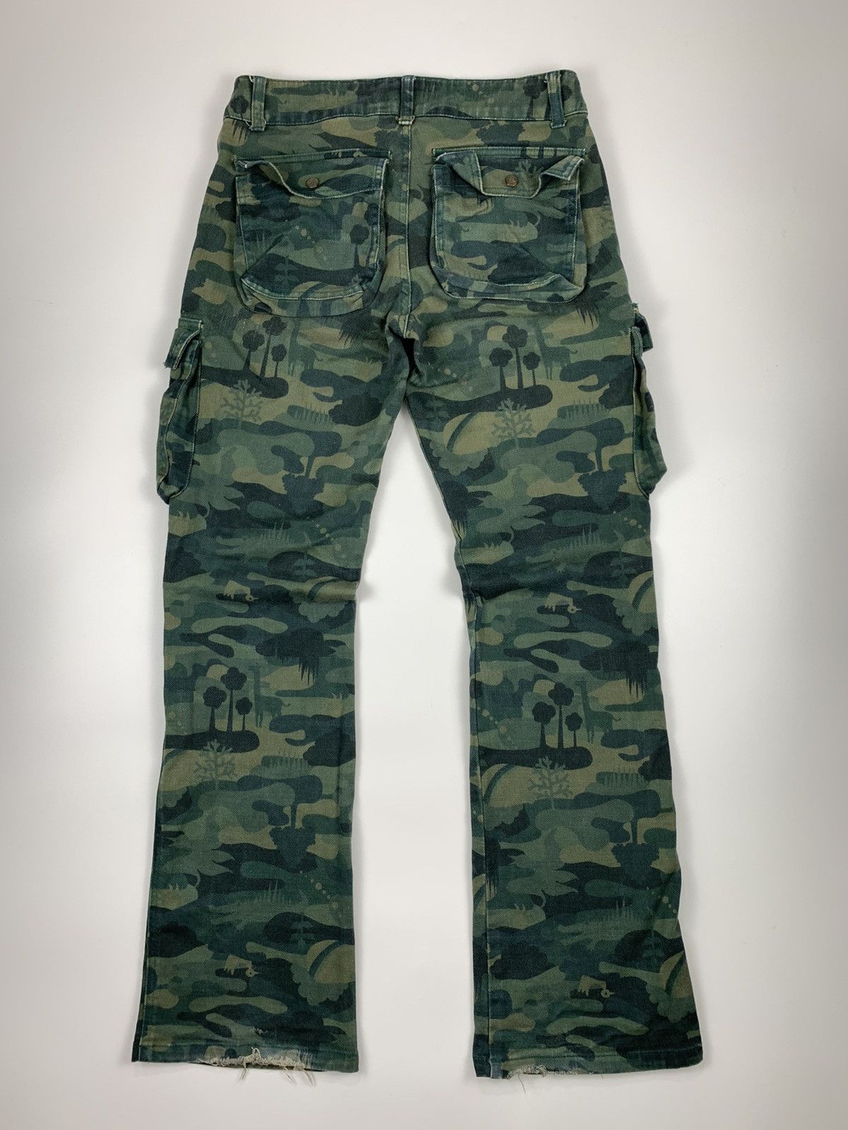 Designer × Japanese Brand Mash Mania Floral Camo Print Cargo Trousers Size US 28 / EU 44 - 10 Thumbnail