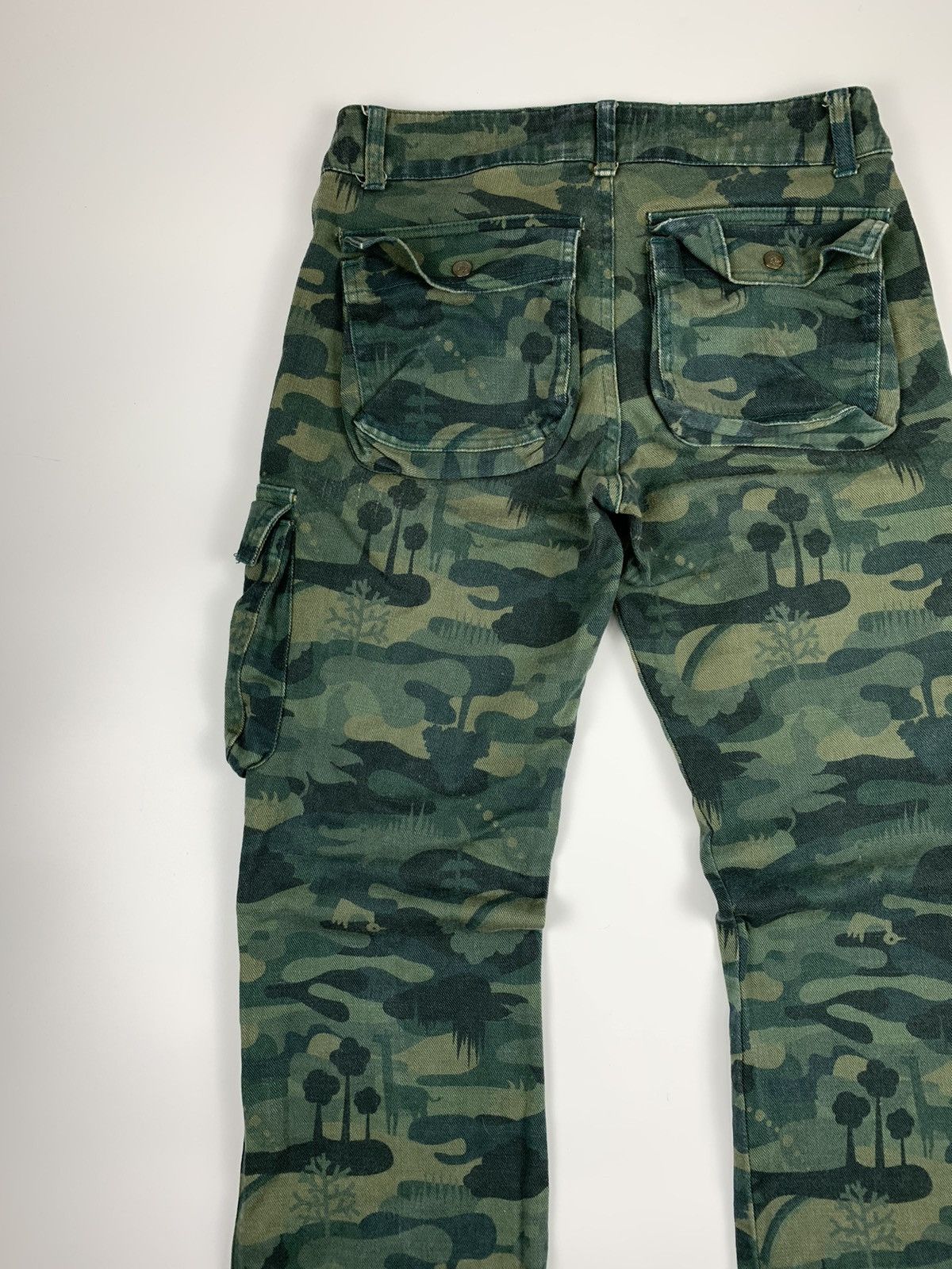 Designer × Japanese Brand Mash Mania Floral Camo Print Cargo Trousers Size US 28 / EU 44 - 11 Thumbnail