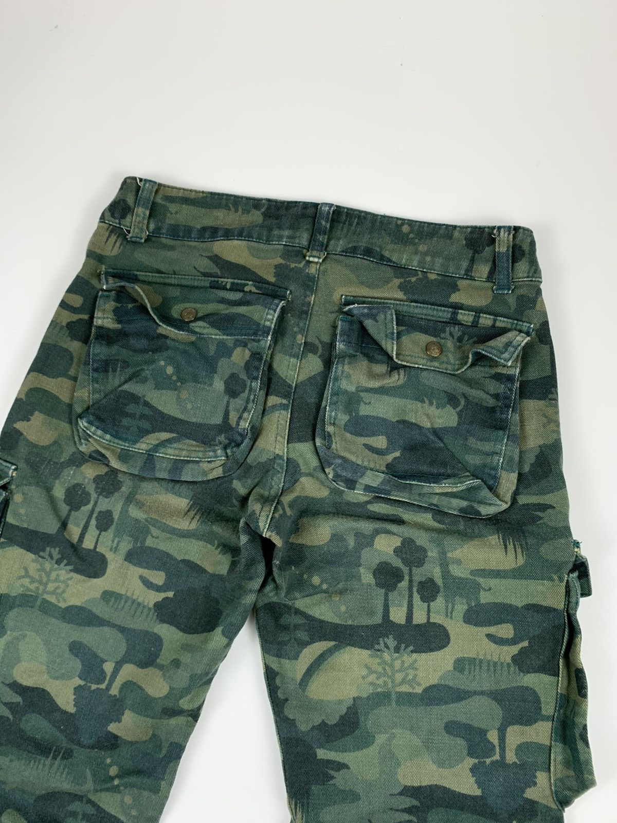 Designer × Japanese Brand Mash Mania Floral Camo Print Cargo Trousers Size US 28 / EU 44 - 14 Thumbnail