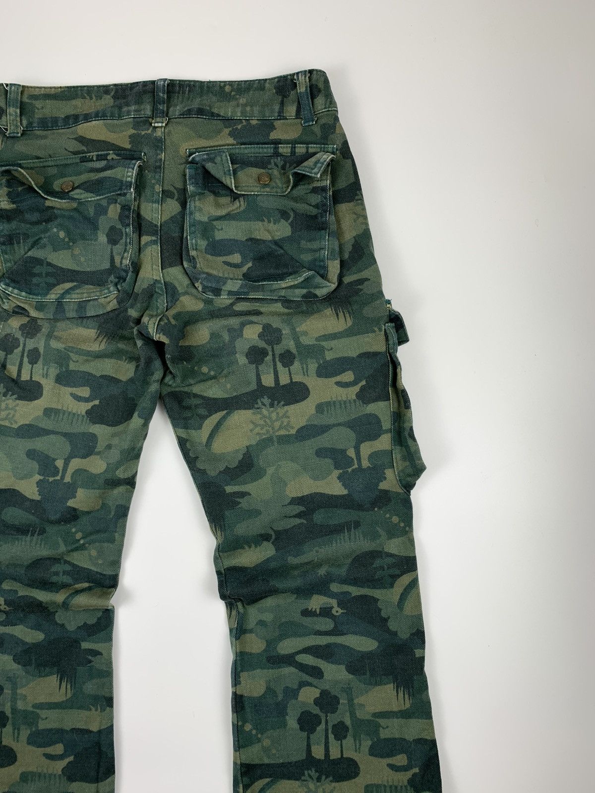 Designer × Japanese Brand Mash Mania Floral Camo Print Cargo Trousers Size US 28 / EU 44 - 12 Thumbnail