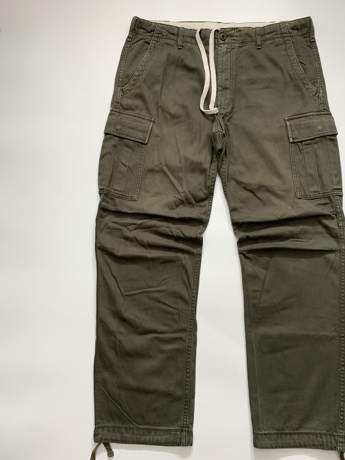 Japanese Brand Uniqlo Olive Green Cargo Pant Size US 38 / EU 54 - 2 Thumbnail