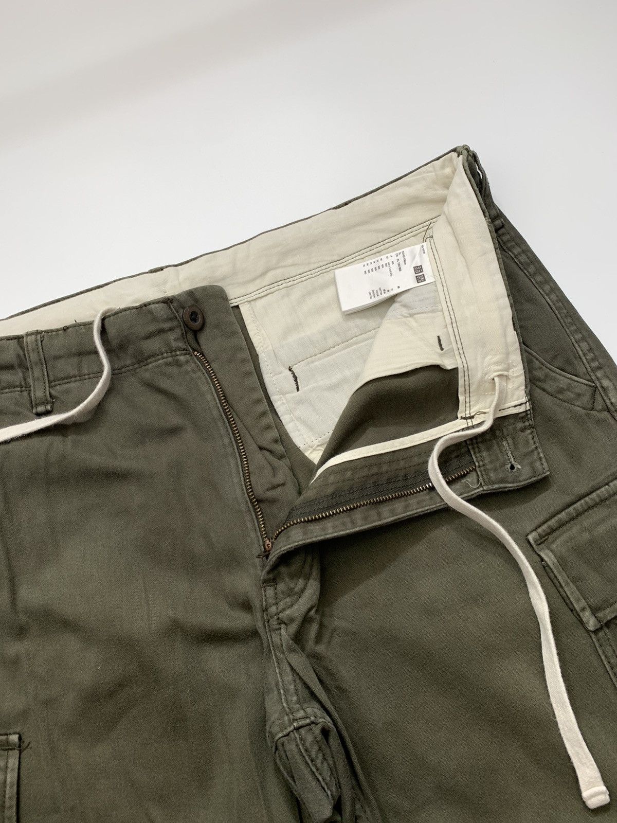 Japanese Brand Uniqlo Olive Green Cargo Pant Size US 38 / EU 54 - 6 Thumbnail