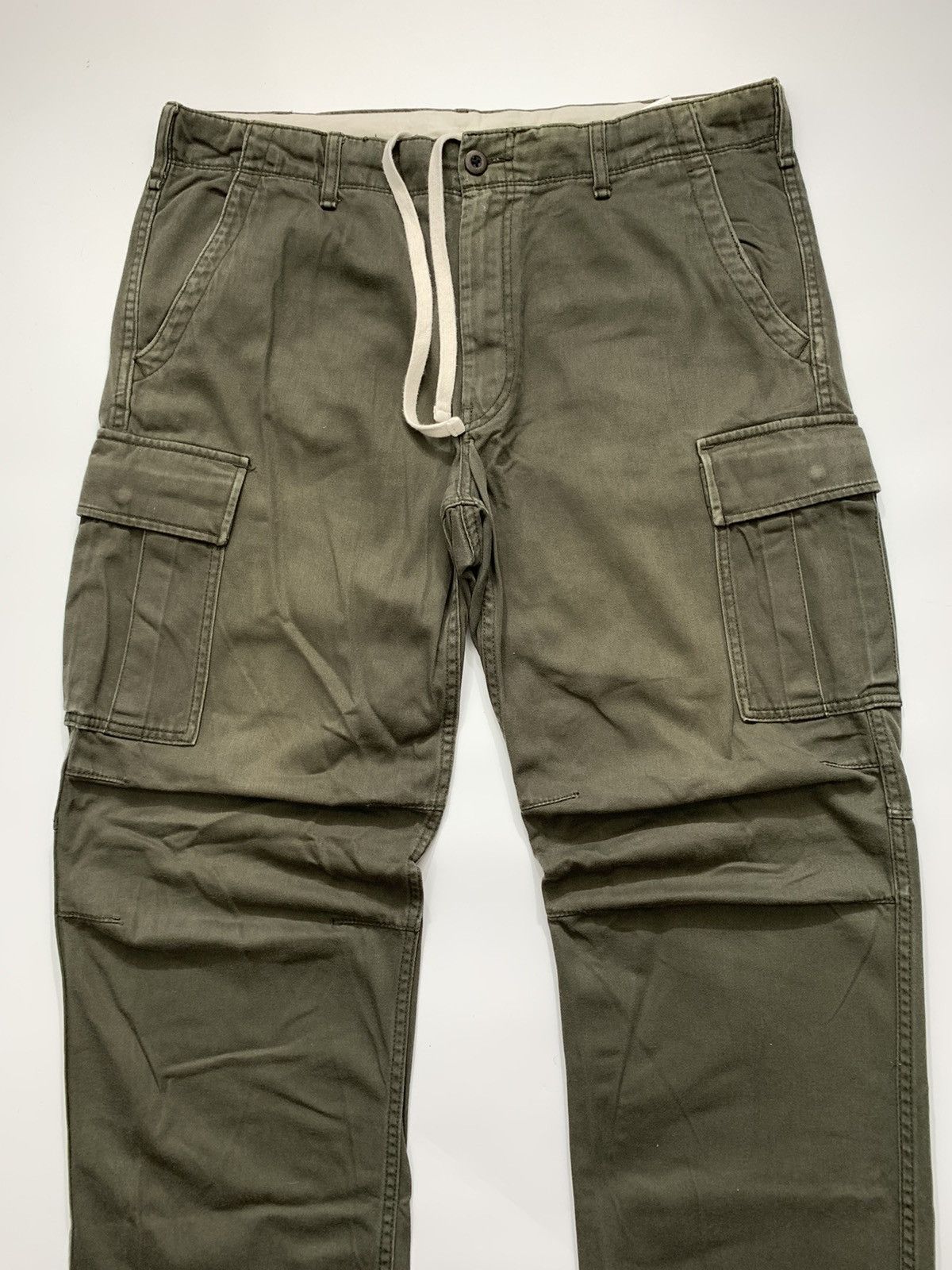 Japanese Brand Uniqlo Olive Green Cargo Pant Size US 38 / EU 54 - 4 Thumbnail