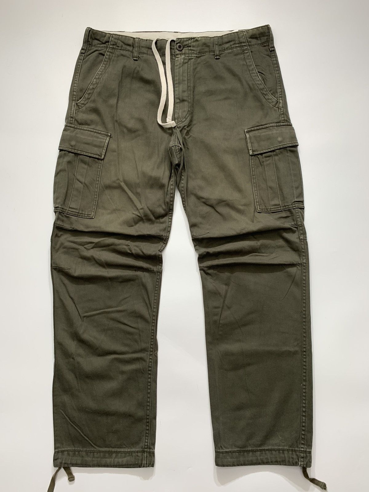 Japanese Brand Uniqlo Olive Green Cargo Pant Size US 38 / EU 54 - 1 Thumbnail