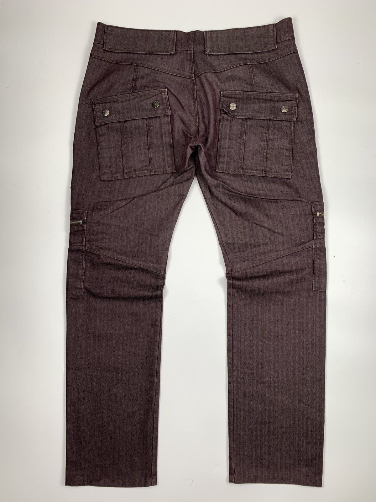 Designer × Japanese Brand Semantic Design Herringbone Twill Multipocket Cargo Trousers Size US 34 / EU 50 - 5 Thumbnail