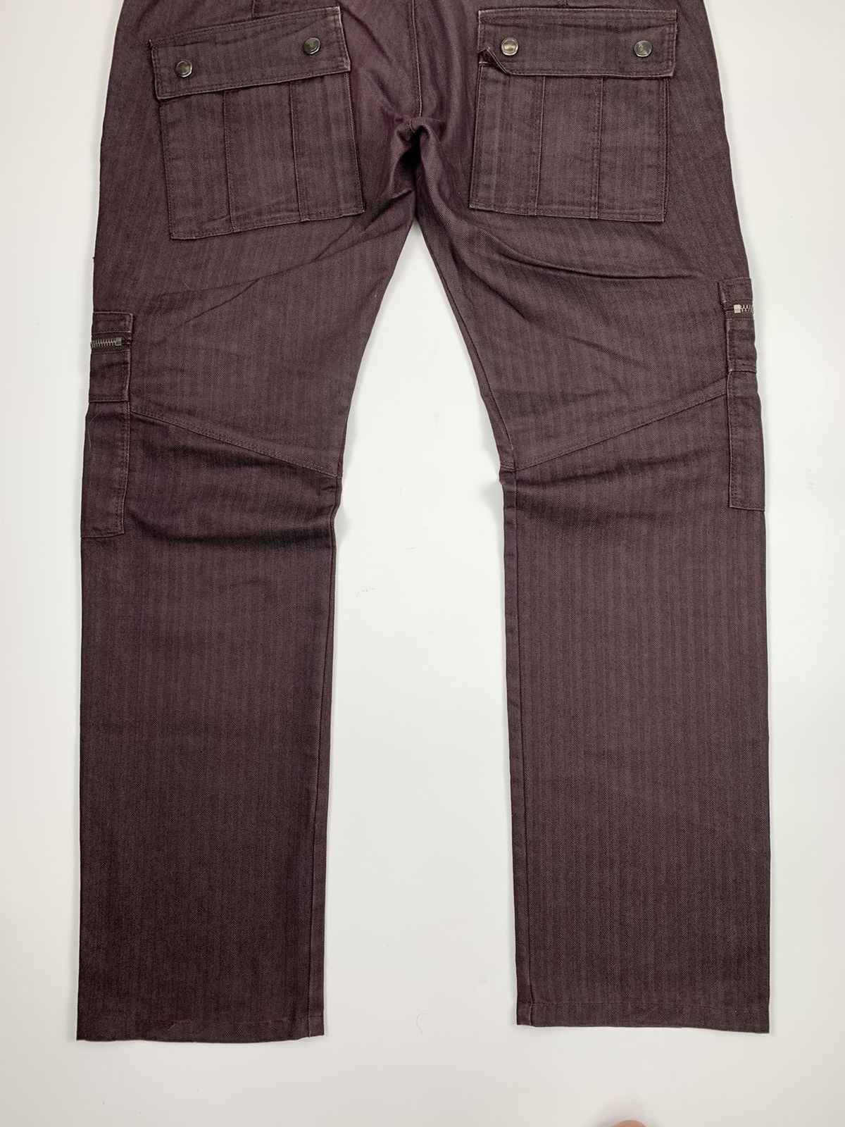 Designer × Japanese Brand Semantic Design Herringbone Twill Multipocket Cargo Trousers Size US 34 / EU 50 - 7 Thumbnail
