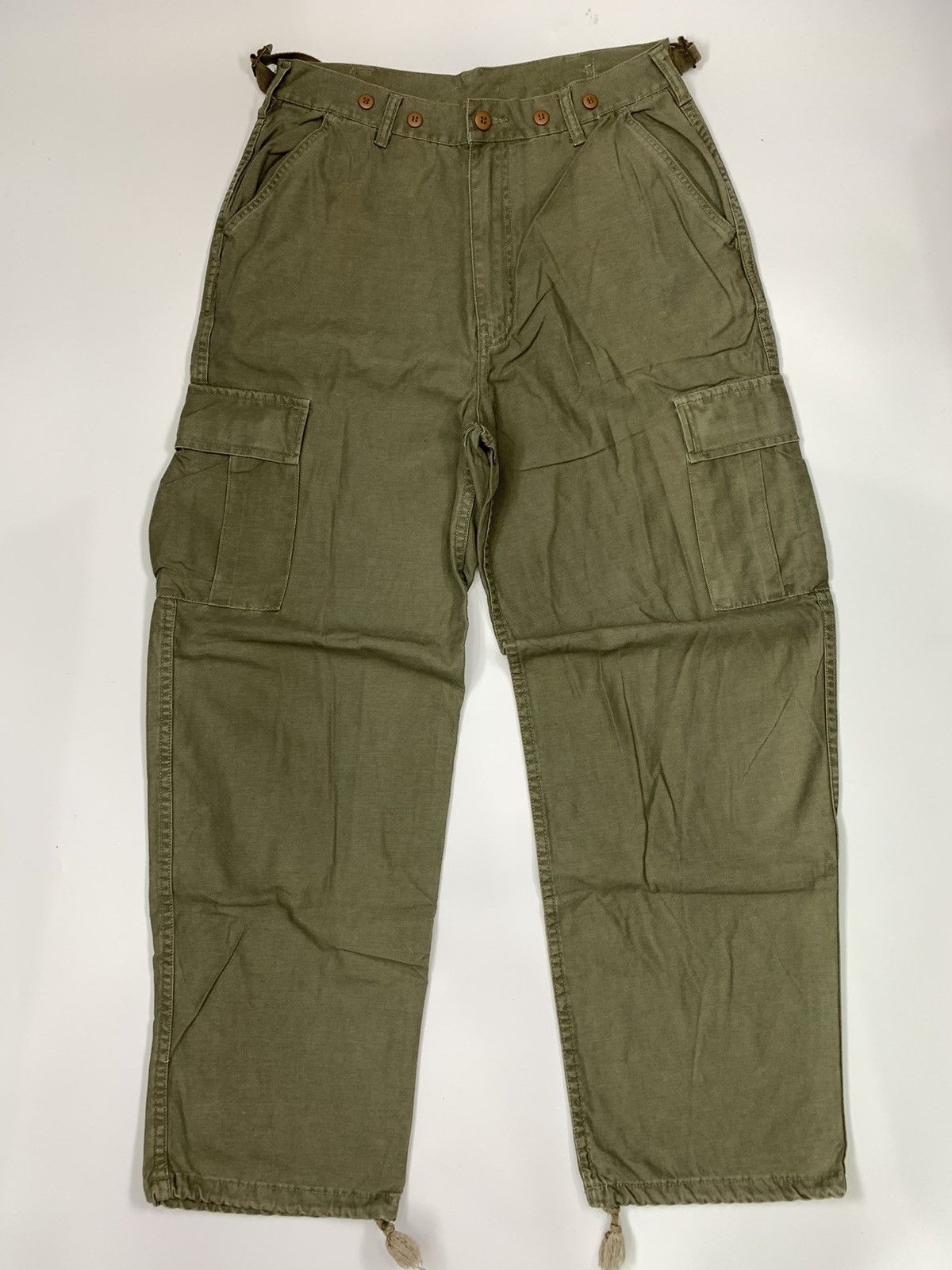 Japanese Brand Vintage Statement Military Cargo Pant Size US 31 - 1 Thumbnail