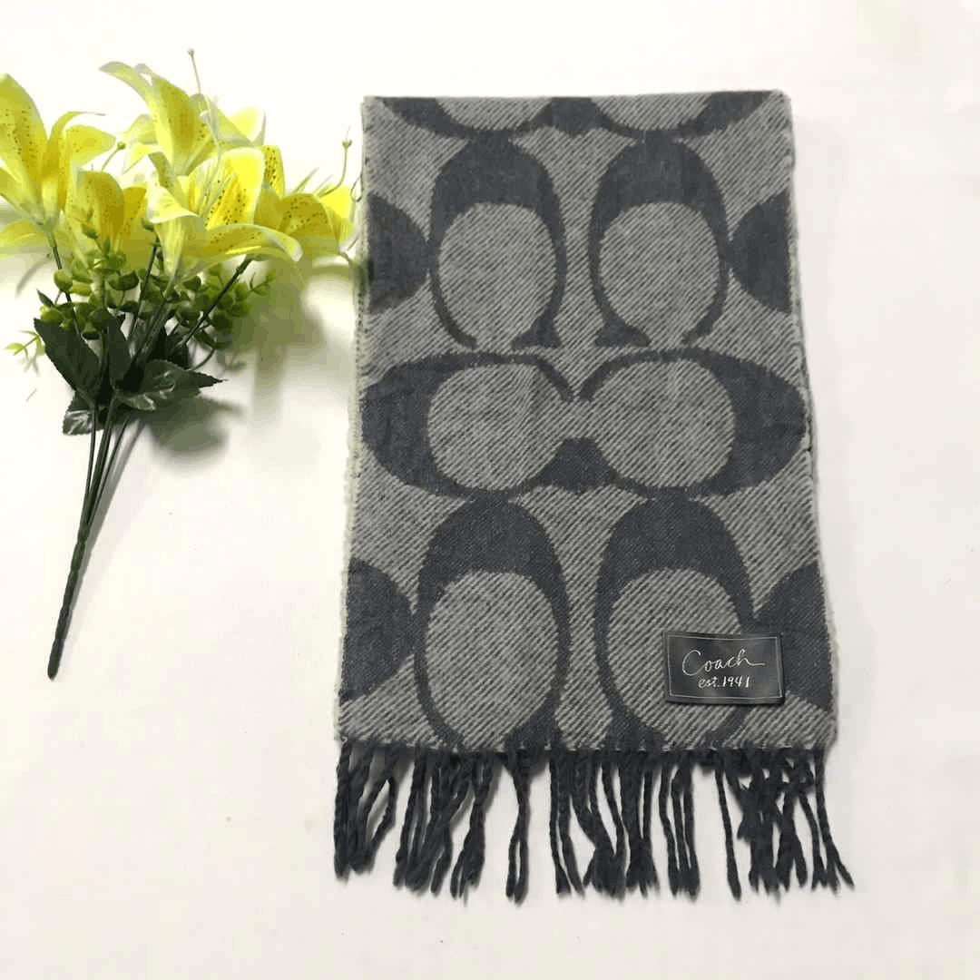 Coach Coach Symbols Scarf/Muffer/Babushka/Wrap/Authentic Size ONE SIZE - 2 Thumbnail