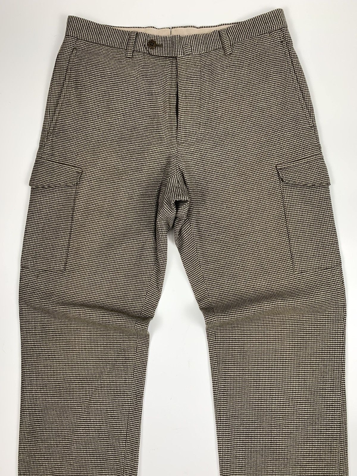 Japanese Brand The Suit Company Small Checkeredboard Cargo Trousers Size US 31 - 2 Thumbnail