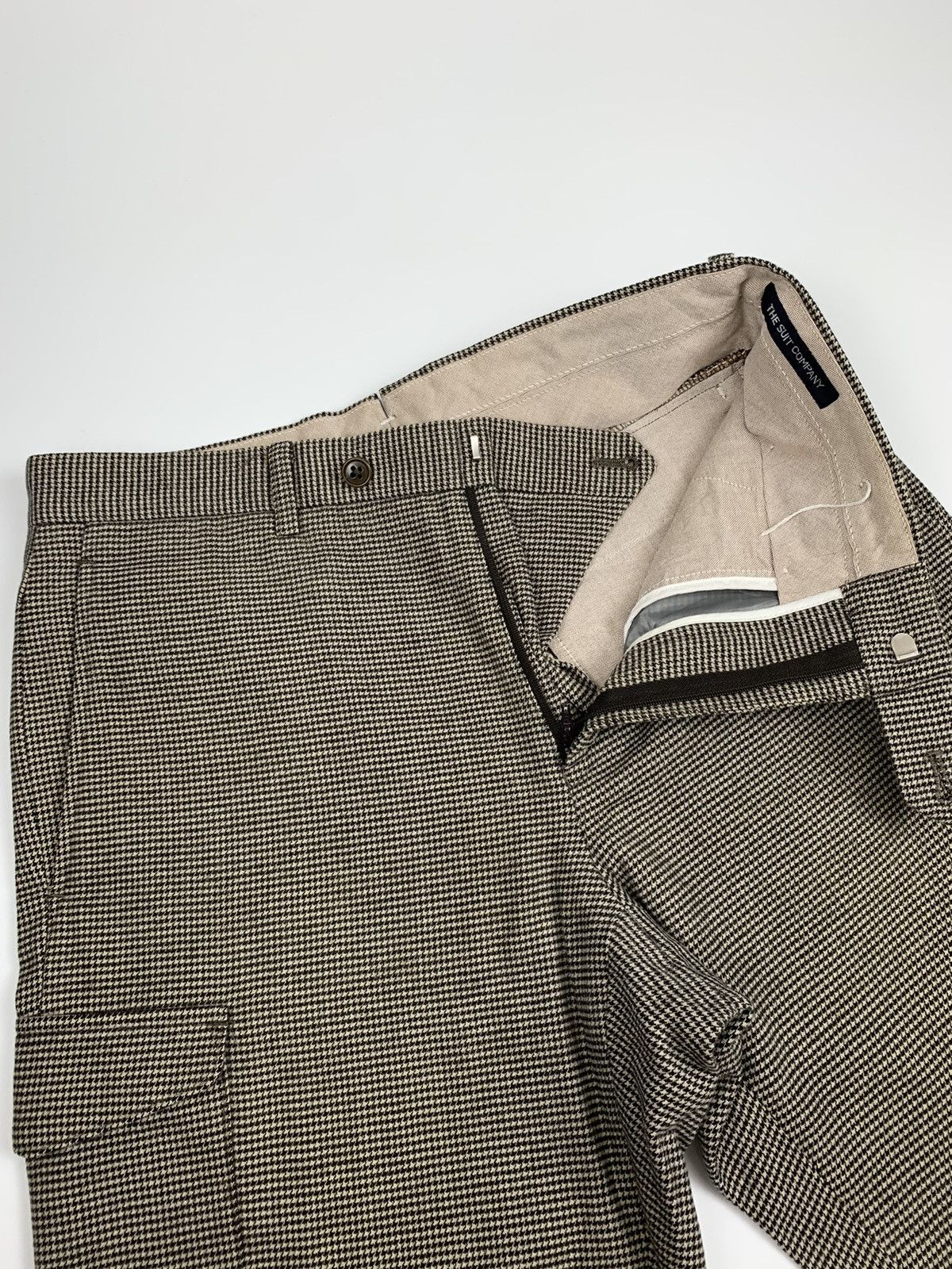 Japanese Brand The Suit Company Small Checkeredboard Cargo Trousers Size US 31 - 5 Thumbnail