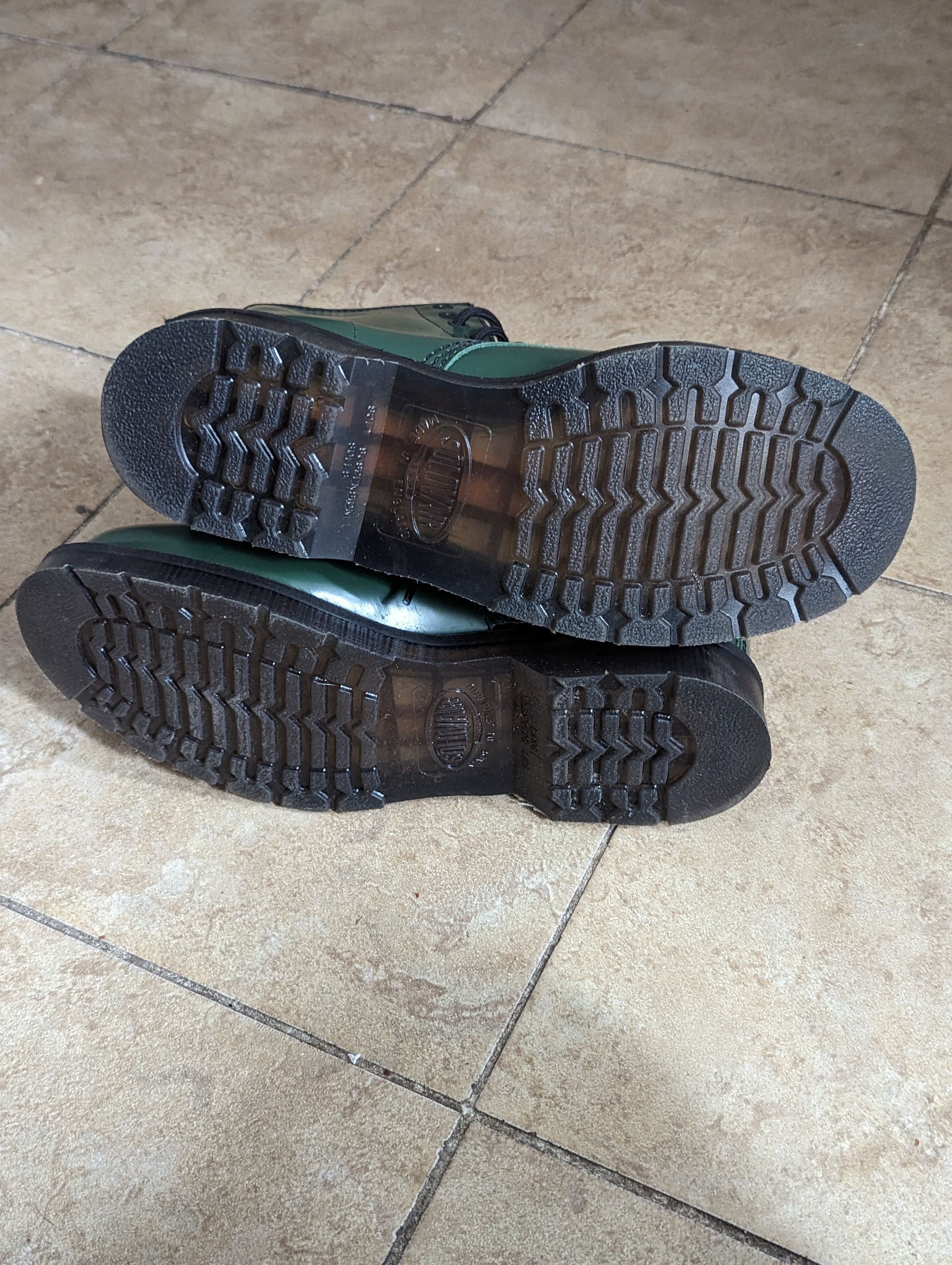 Solovair Green Hi-Shine 8 Eye Derby Boot Size US 7.5 / EU 40-41 - 5 Thumbnail