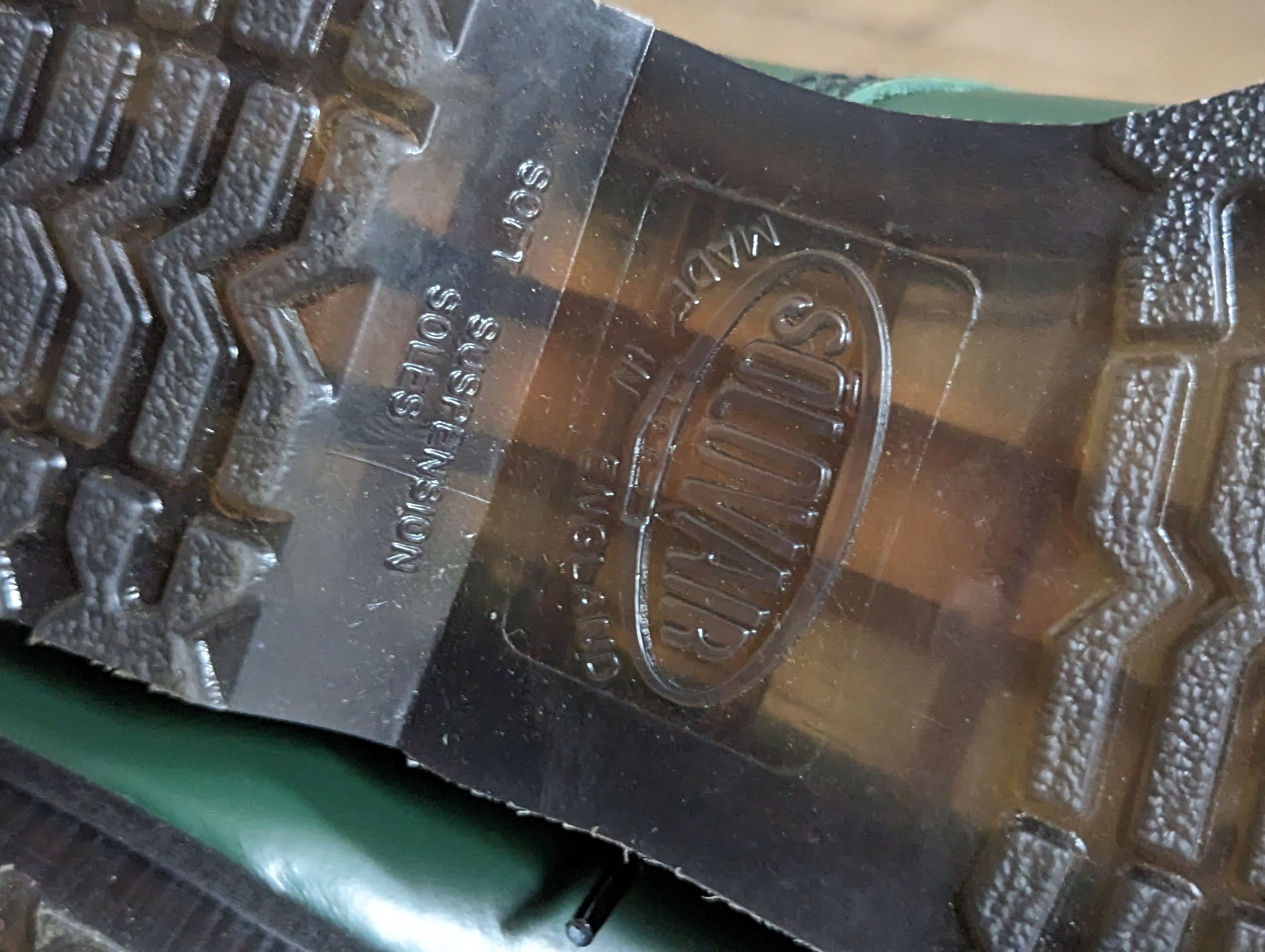 Solovair Green Hi-Shine 8 Eye Derby Boot Size US 7.5 / EU 40-41 - 7 Thumbnail