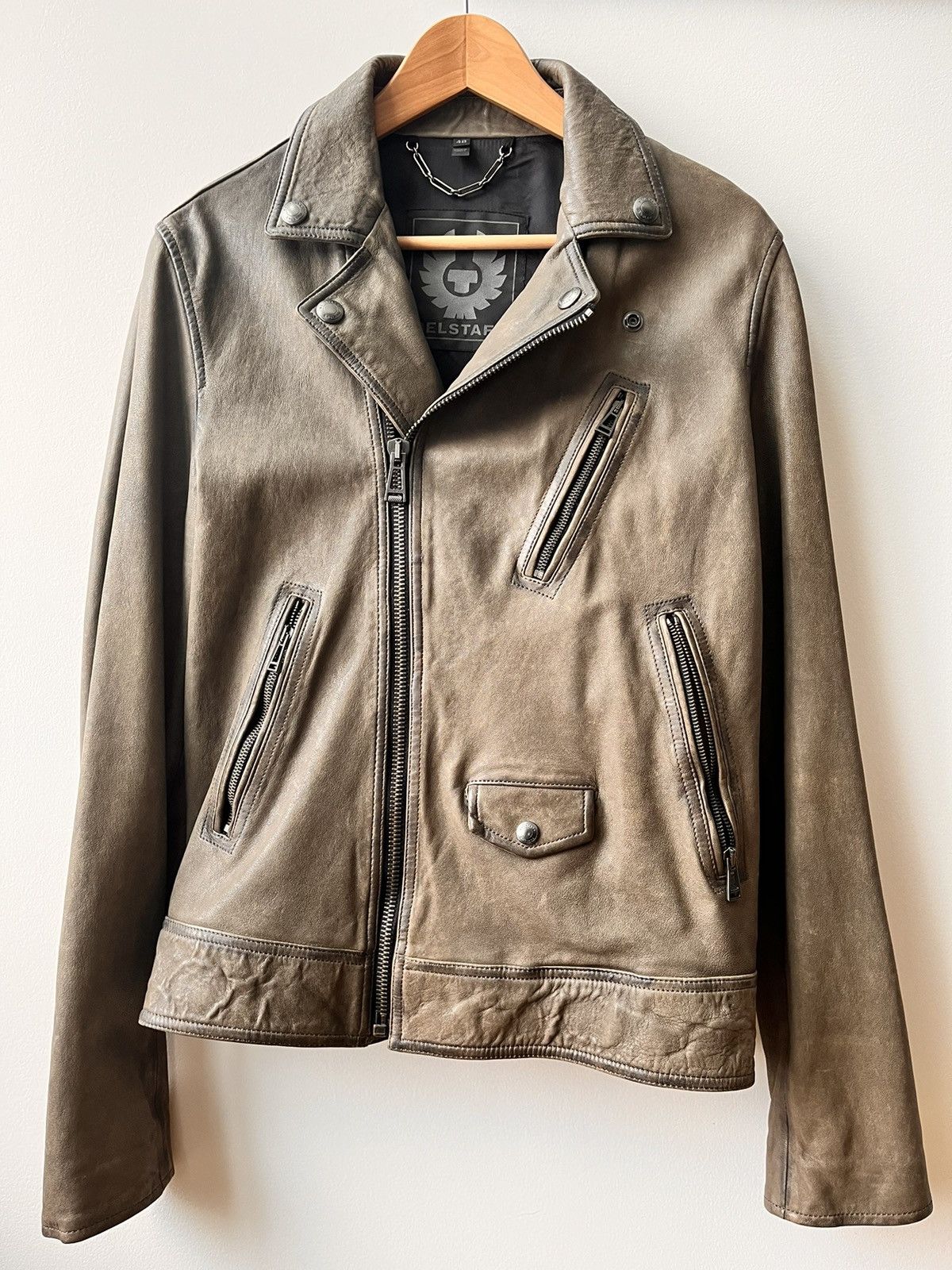 Belstaff Beckenham Leather Moto Jacket Size US M / EU 48-50 / 2 - 1 Thumbnail