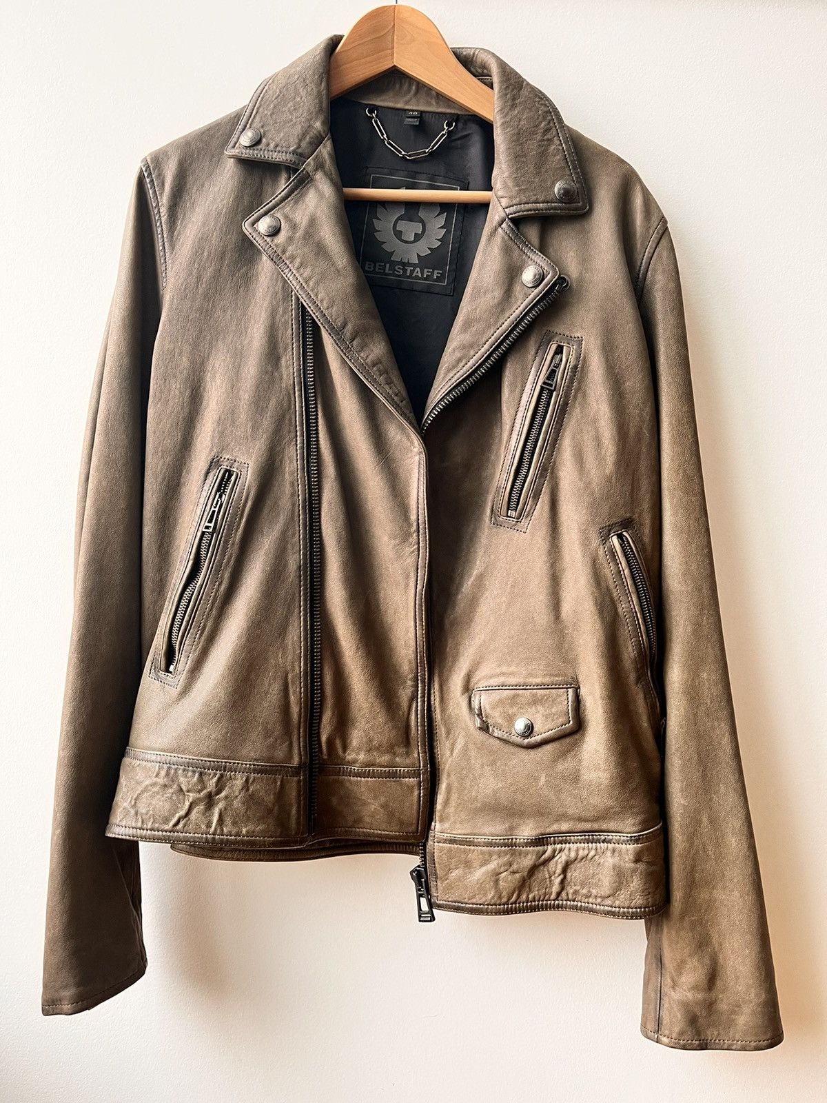 Belstaff Beckenham Leather Moto Jacket Size US M / EU 48-50 / 2 - 2 Thumbnail