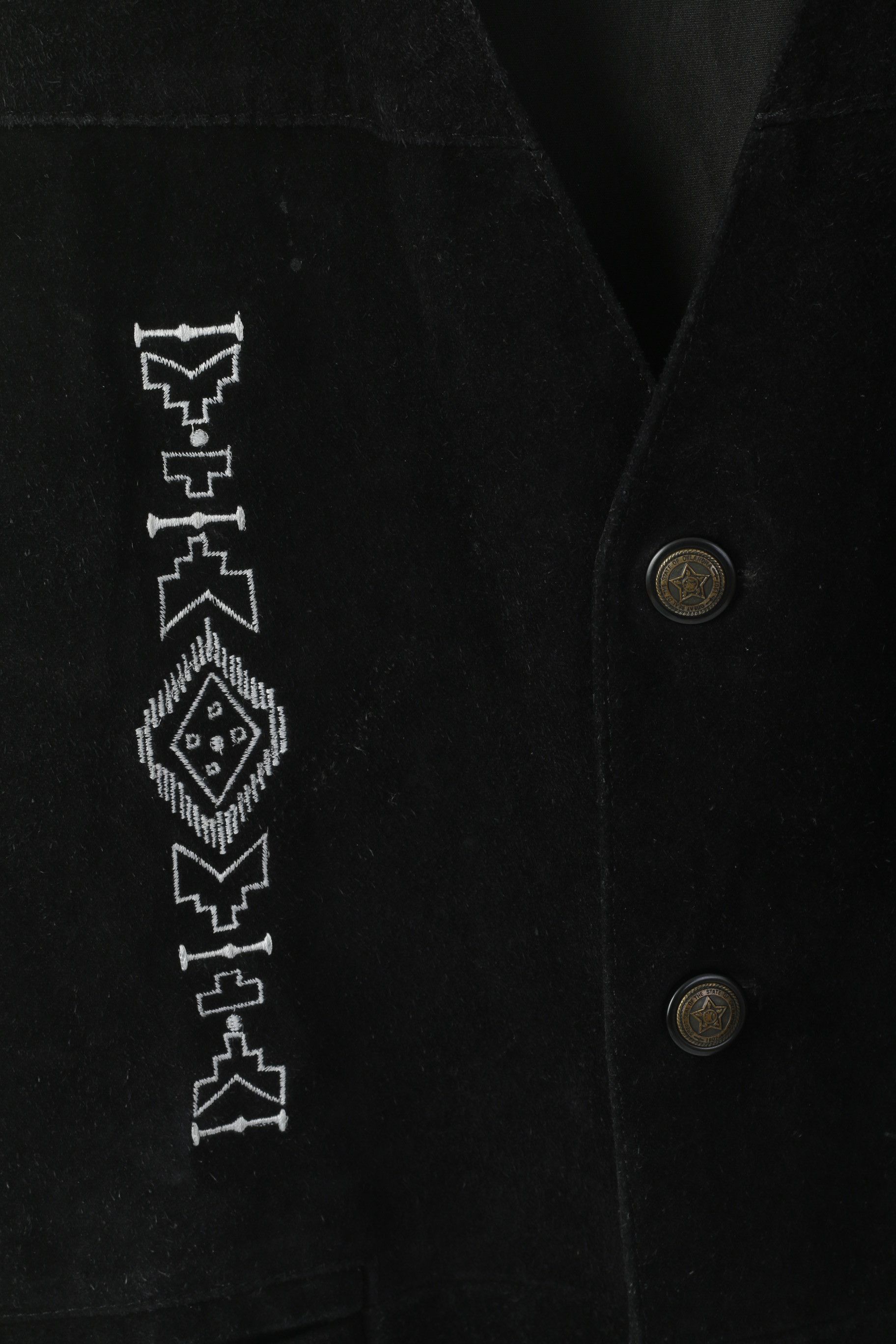 Leather × Vintage Pacific by K'era Men 52 L Waistcoat Leather Aztec 3767 Size US L / EU 52-54 / 3 - 3 Thumbnail
