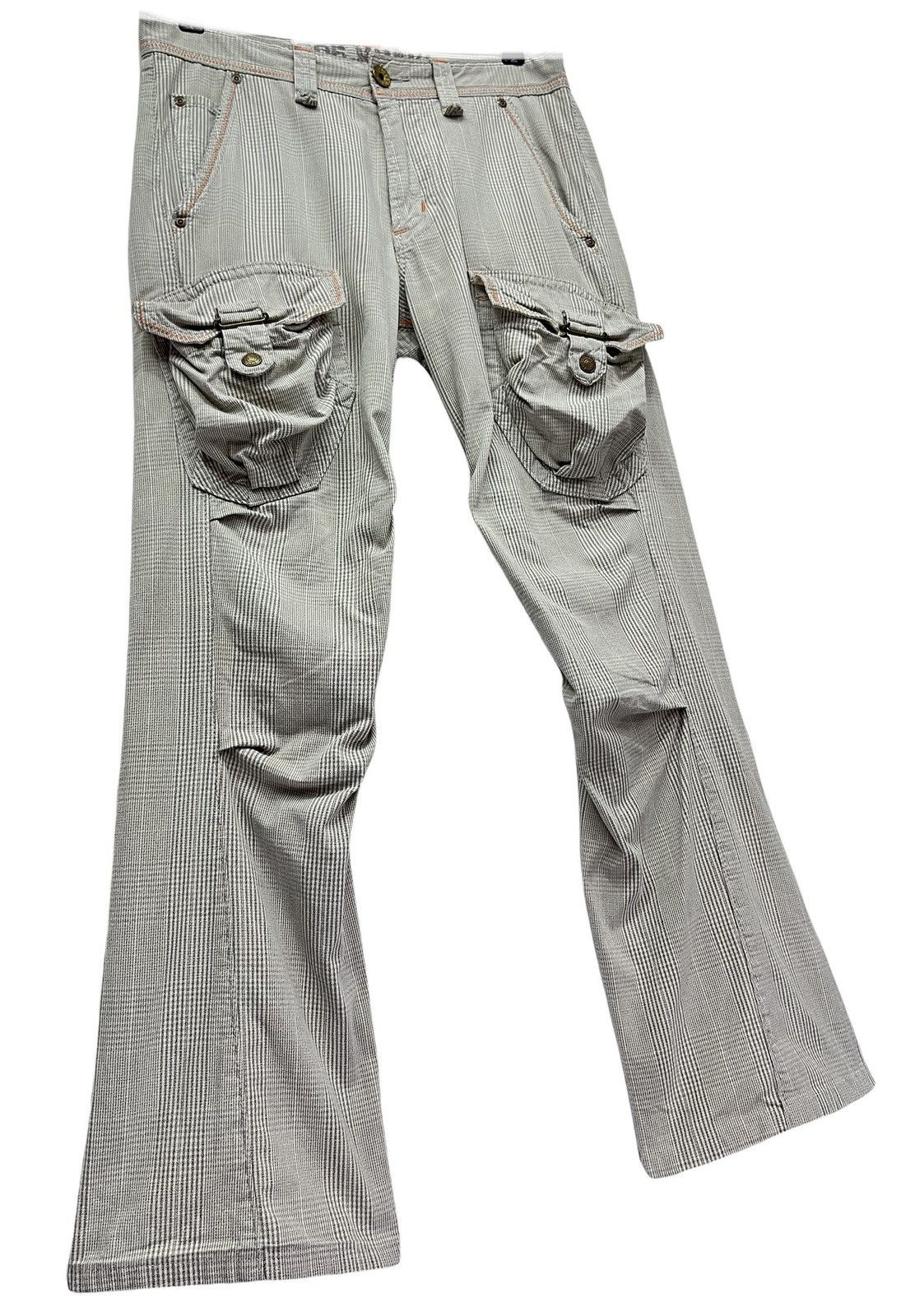 Edwin RARE EDWIN KHAKI Small Check Bush Flare Tactical Streetwear Size US 30 / EU 46 - 1 Thumbnail