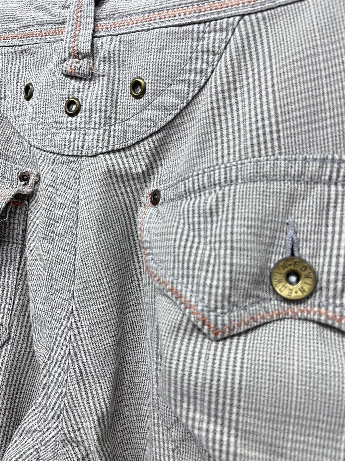 Edwin RARE EDWIN KHAKI Small Check Bush Flare Tactical Streetwear Size US 30 / EU 46 - 8 Thumbnail