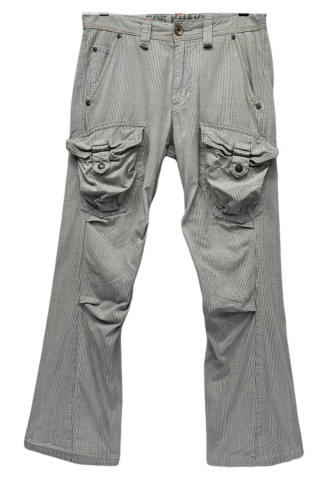Edwin RARE EDWIN KHAKI Small Check Bush Flare Tactical Streetwear Size US 30 / EU 46 - 3 Thumbnail