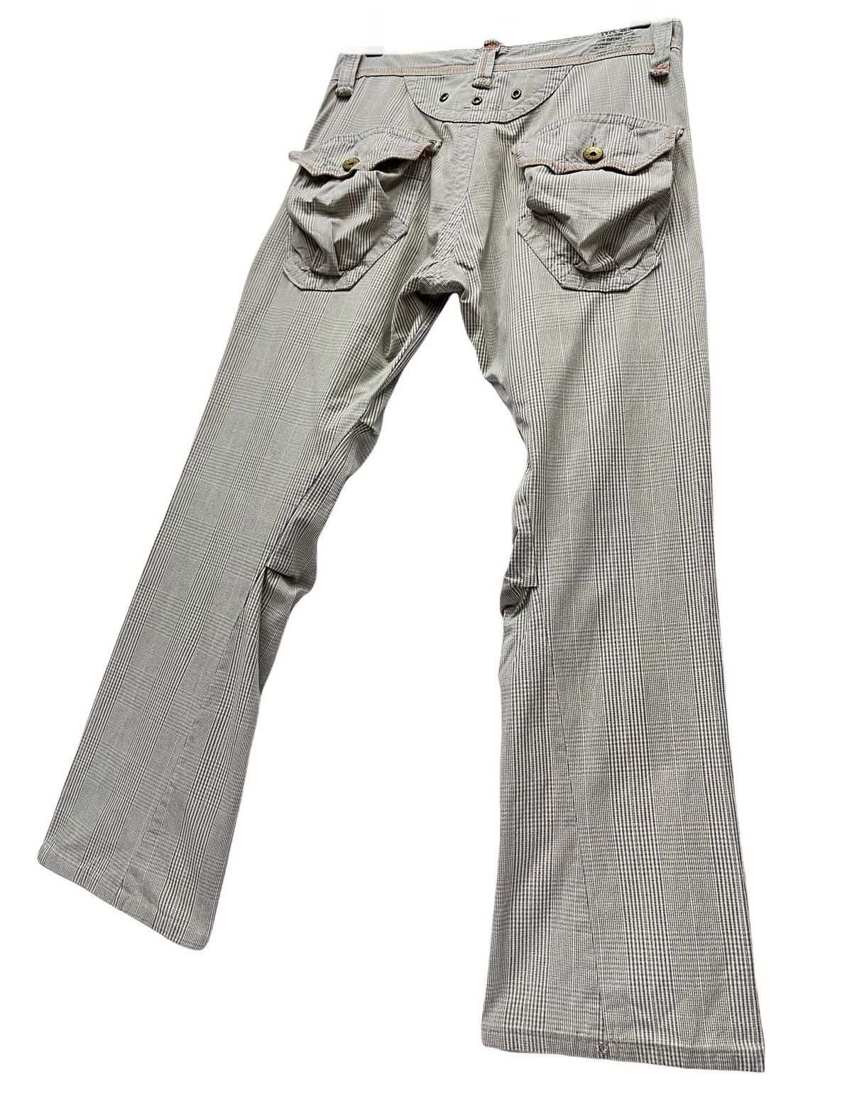 Edwin RARE EDWIN KHAKI Small Check Bush Flare Tactical Streetwear Size US 30 / EU 46 - 6 Thumbnail