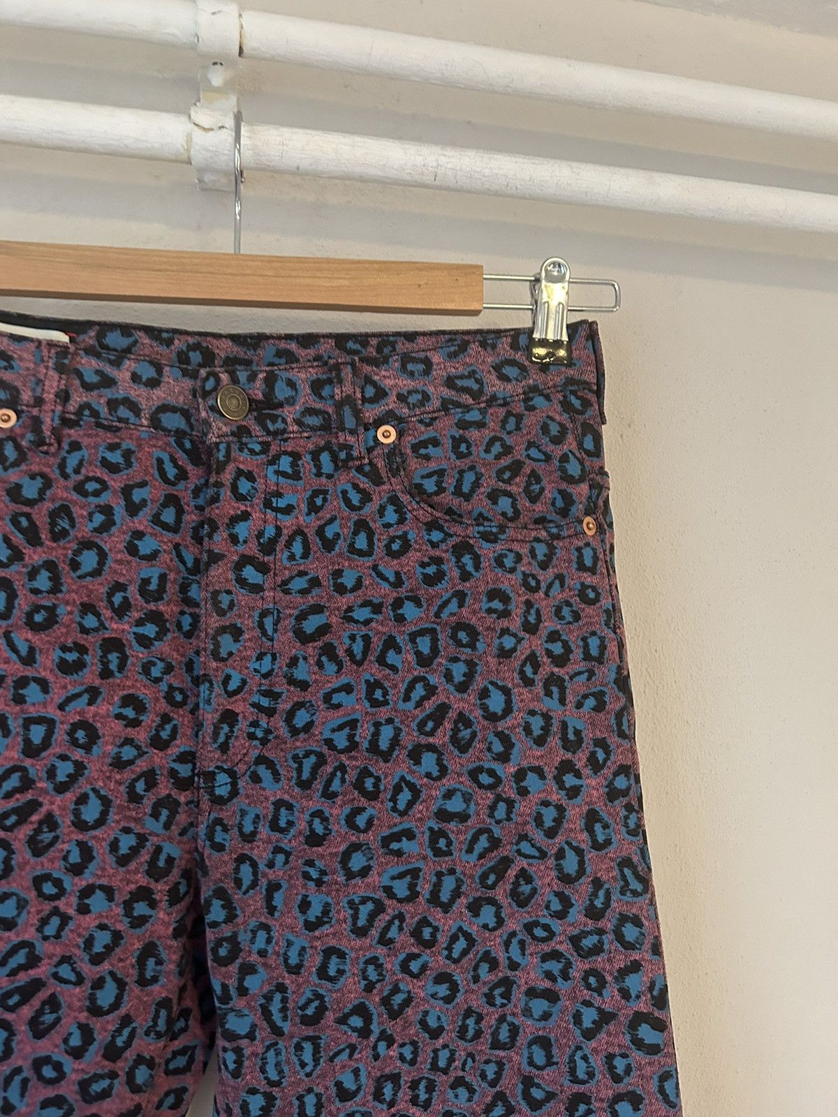 Gucci Pink Leopard Print Jeans Size US 31 - 5 Thumbnail